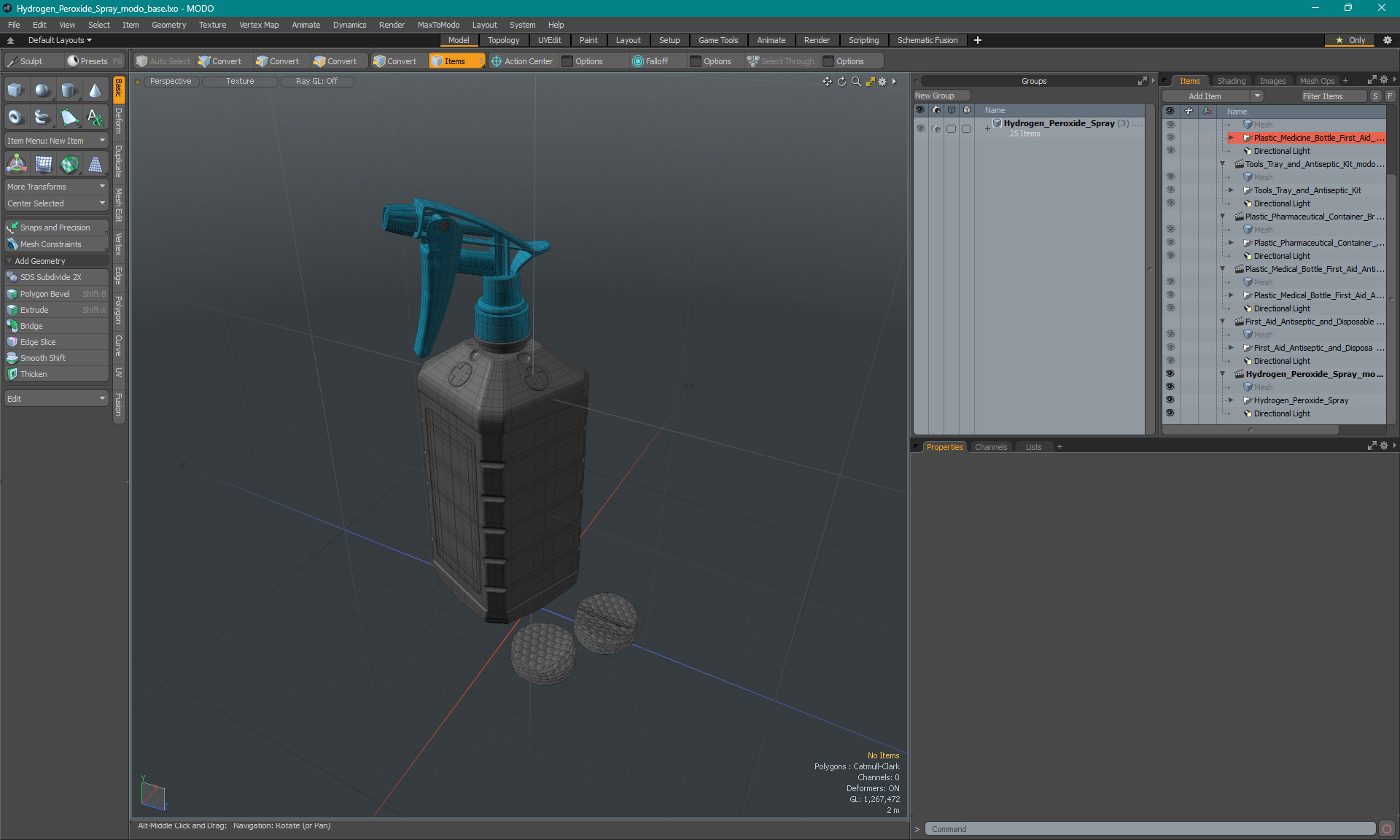 3D model Isopropyl Alcohol Spray Bottle