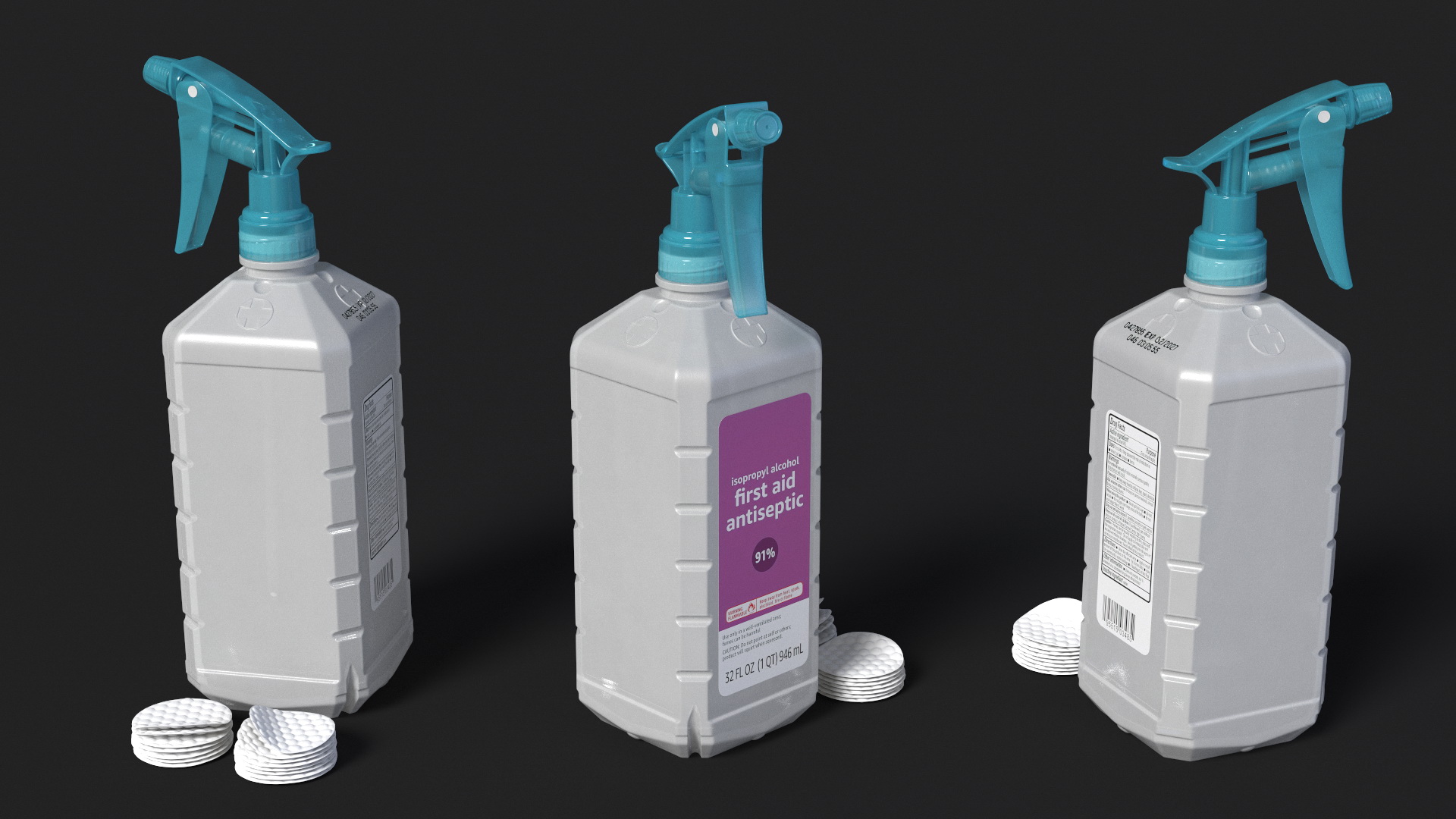 3D model Isopropyl Alcohol Spray Bottle