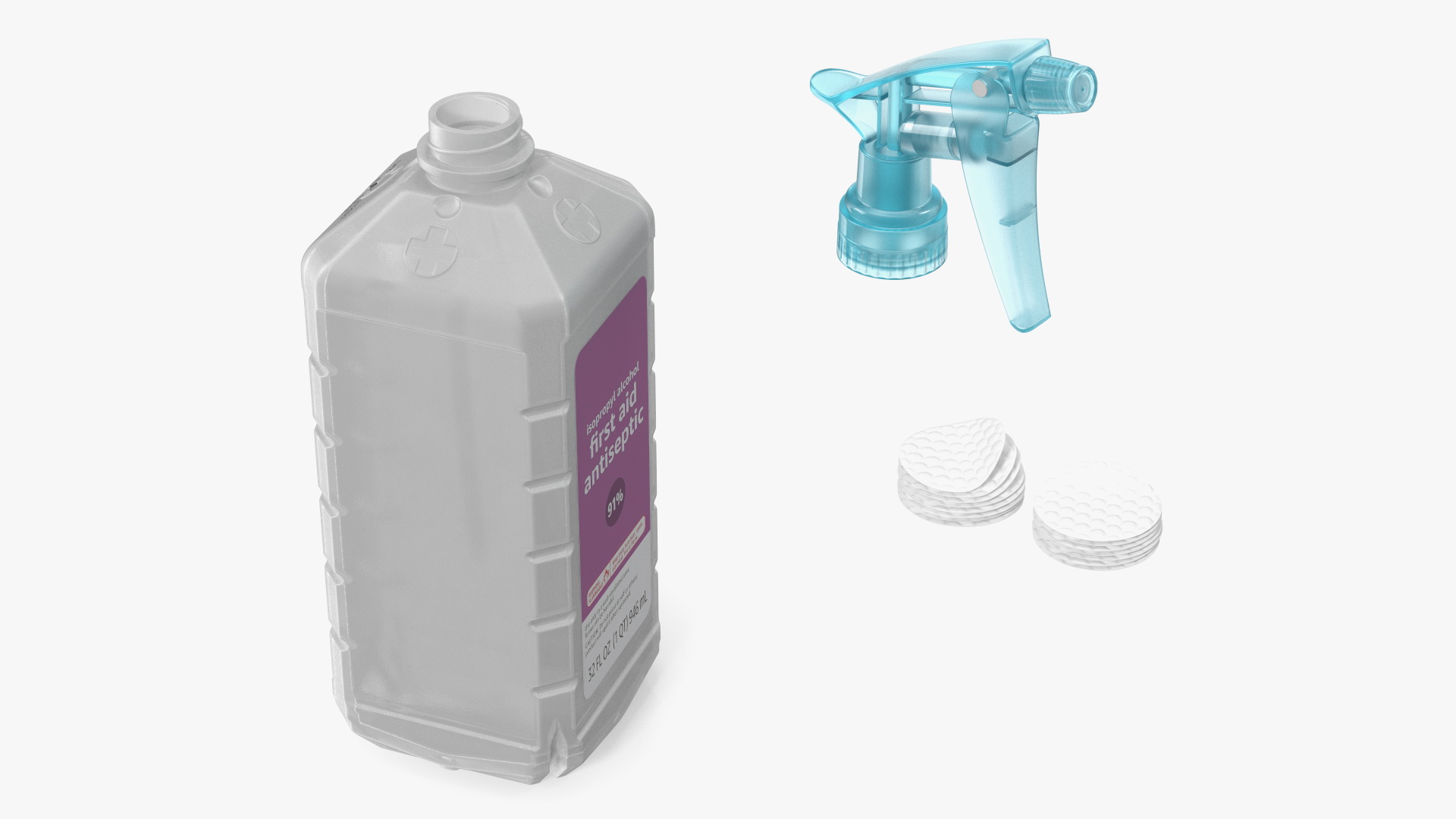 3D model Isopropyl Alcohol Spray Bottle