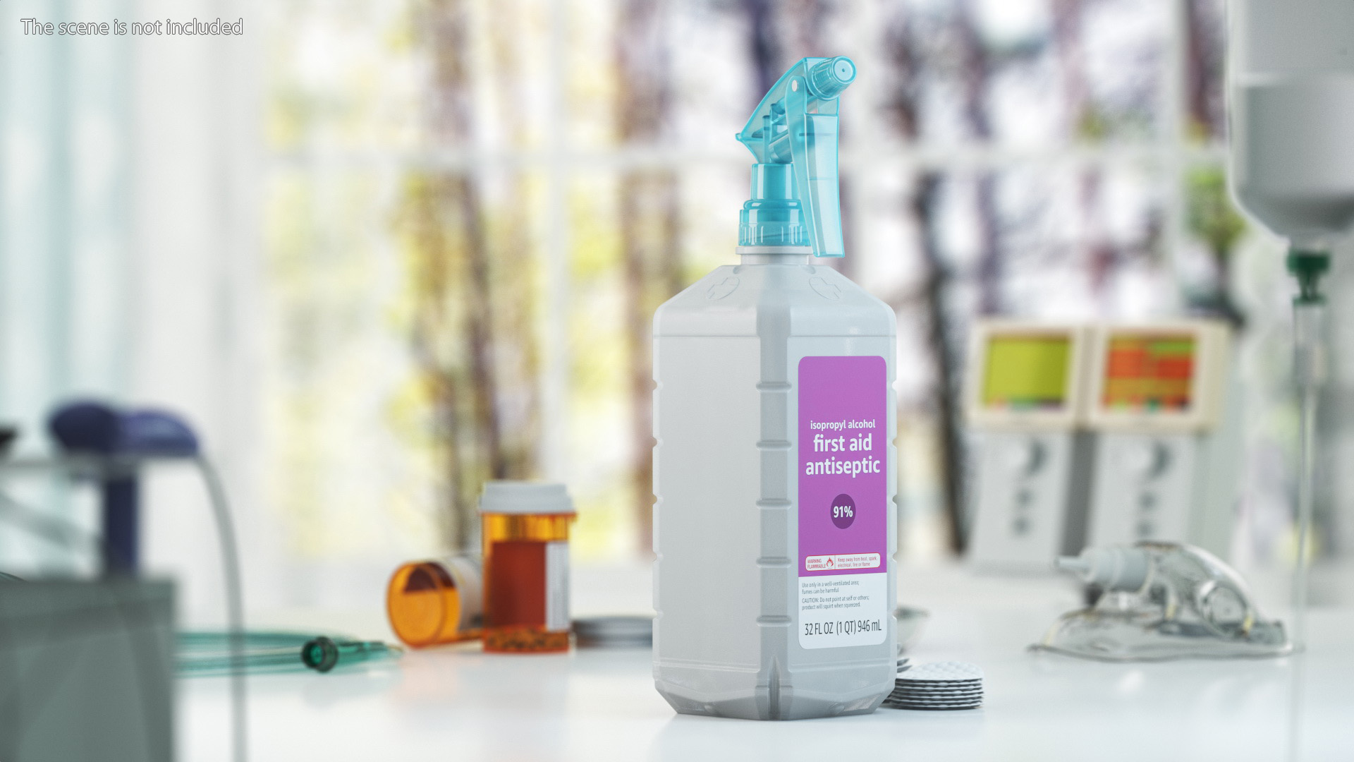 3D model Isopropyl Alcohol Spray Bottle