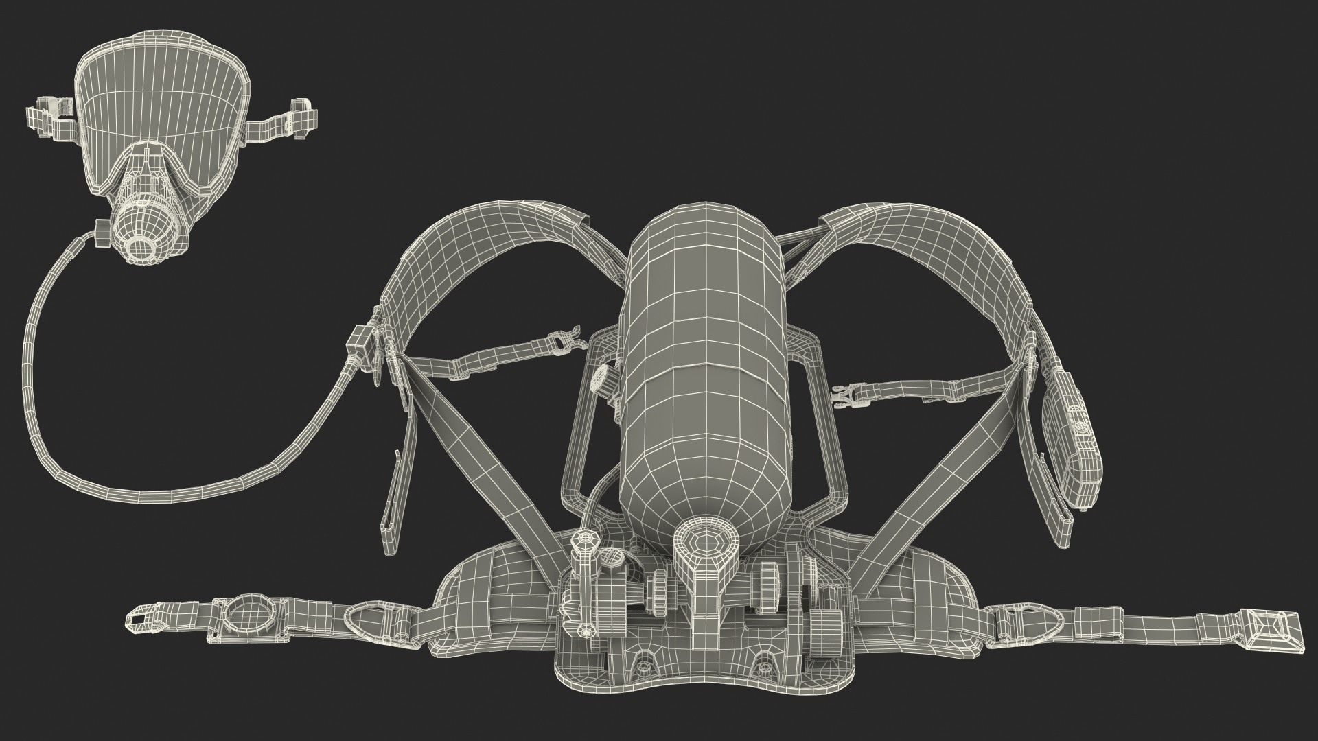 3D model Respiratory Equipment Set