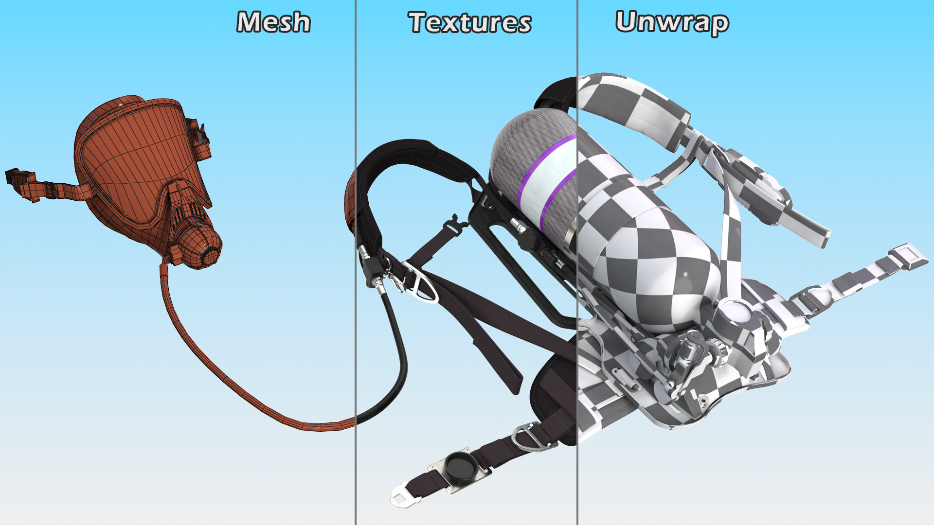 3D model Respiratory Equipment Set