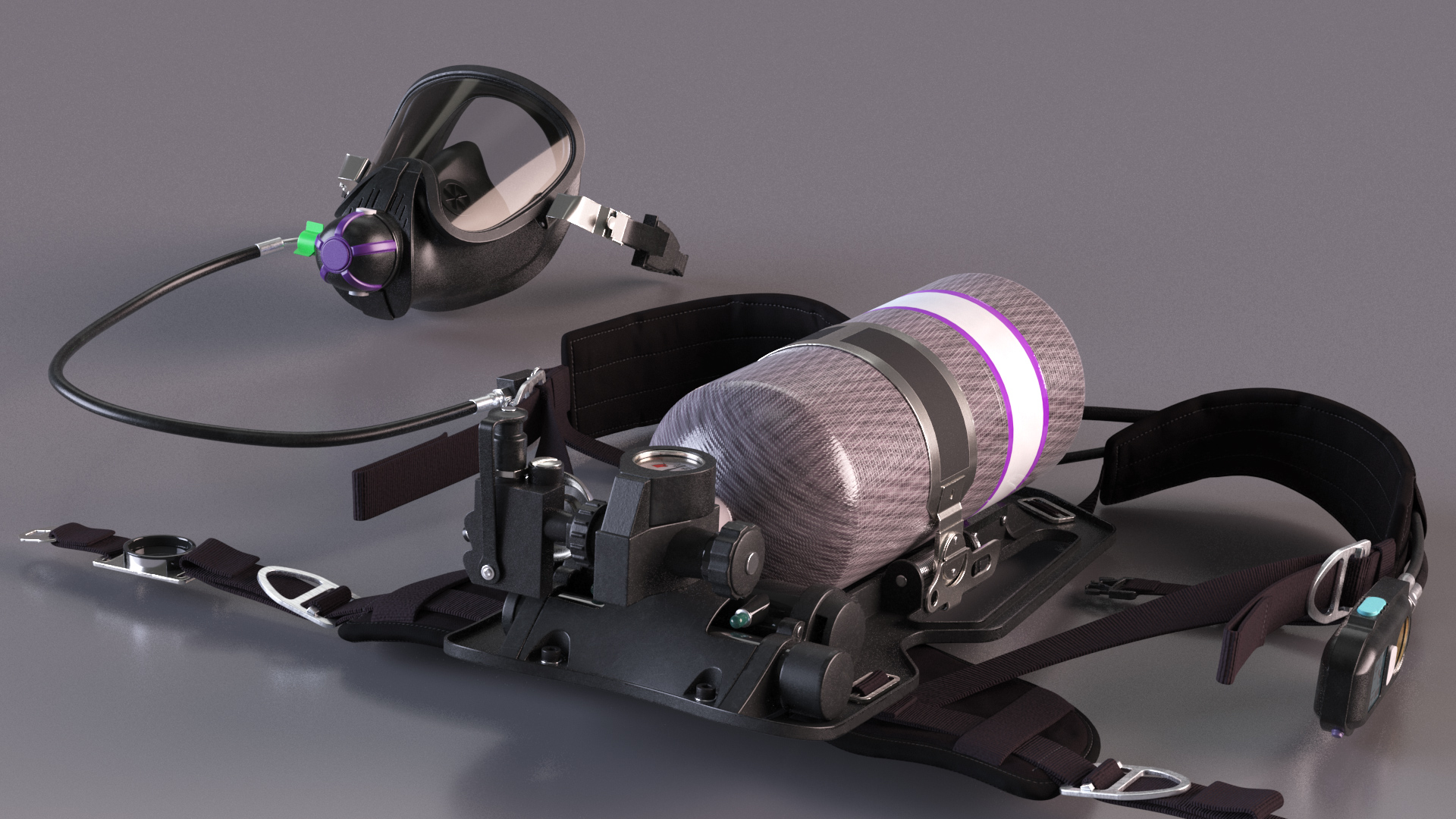 3D model Respiratory Equipment Set