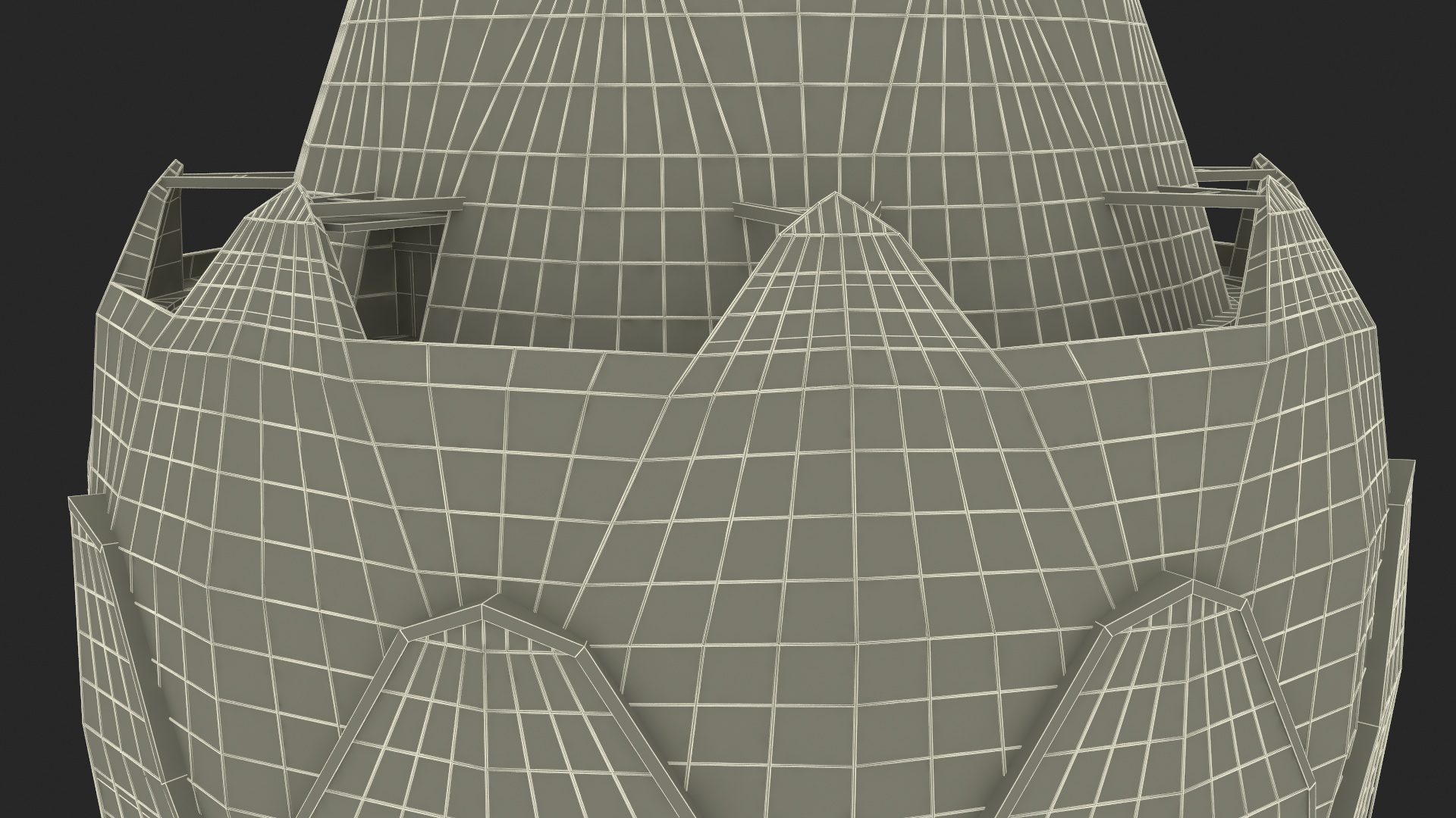 3D Colombo Lotus Tower at Night Time model