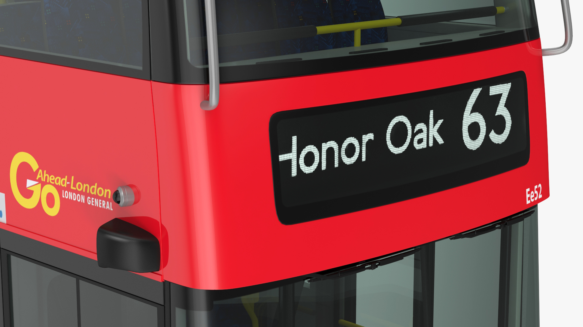 3D Electric Bus Alexander Dennis BYD 500 Simple Interior model