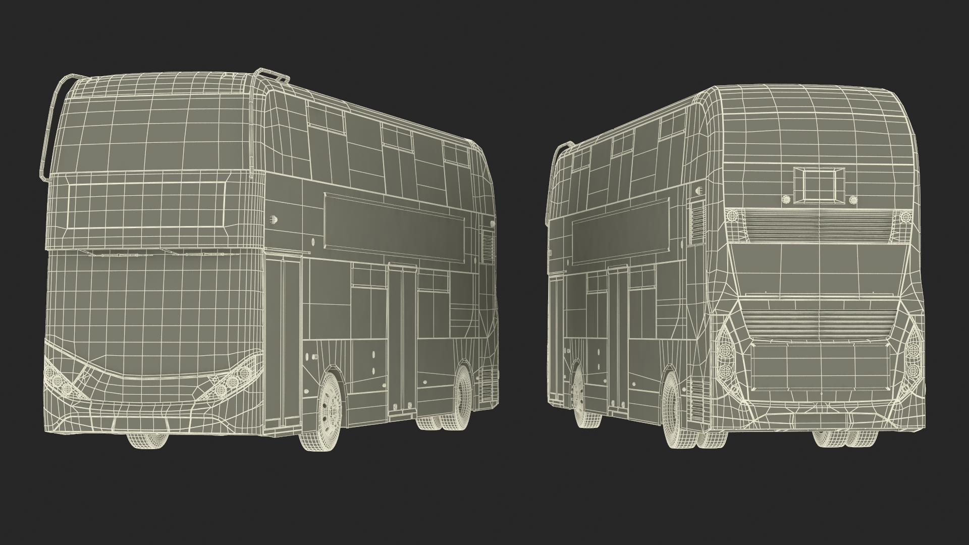 3D Electric Bus Alexander Dennis BYD 500 Simple Interior model