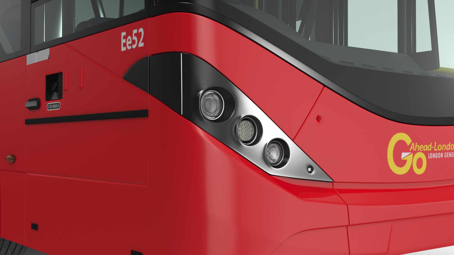 3D Electric Bus Alexander Dennis BYD 500 Simple Interior model