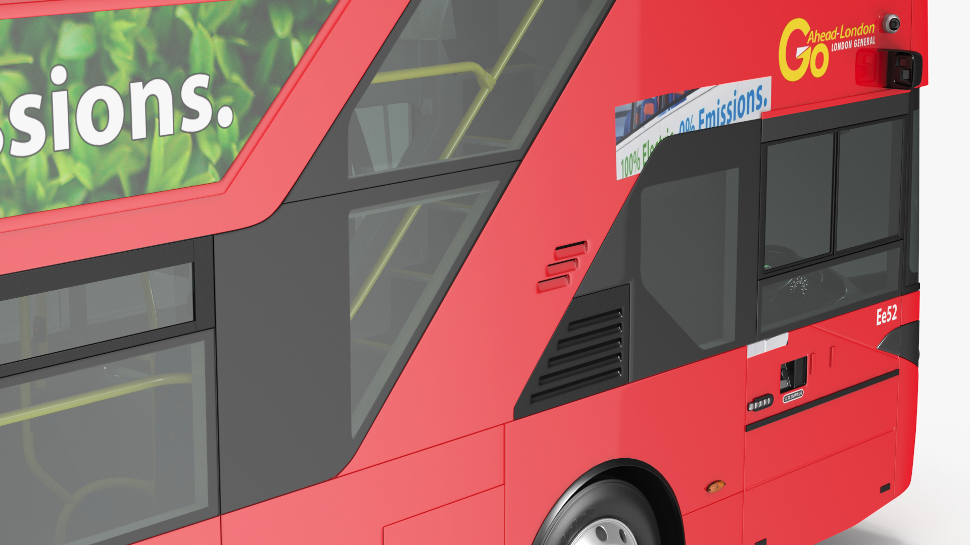 3D Electric Bus Alexander Dennis BYD 500 Simple Interior model