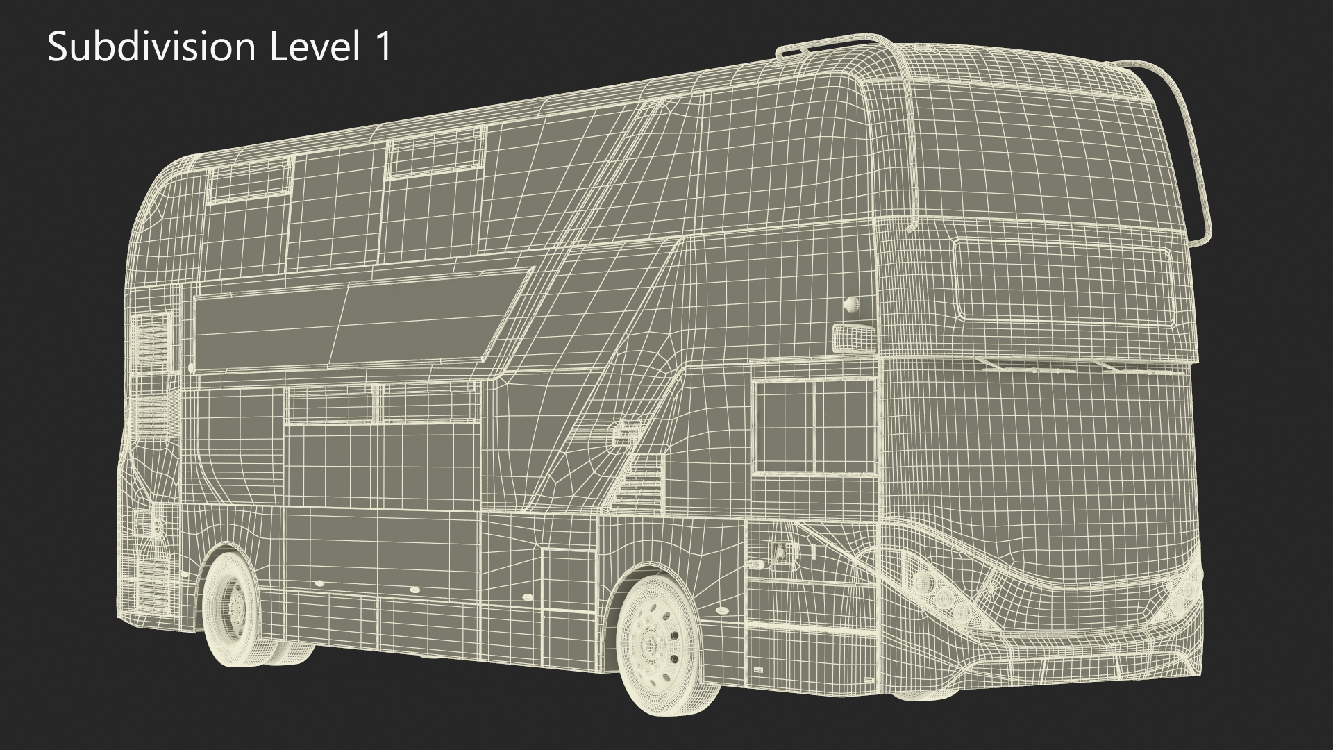 3D Electric Bus Alexander Dennis BYD 500 Simple Interior model