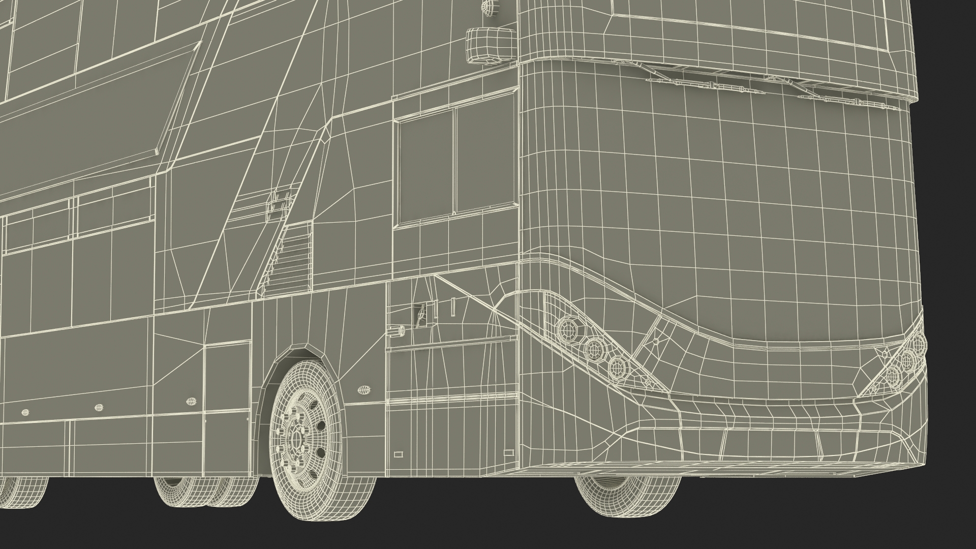 3D Electric Bus Alexander Dennis BYD 500 Simple Interior model