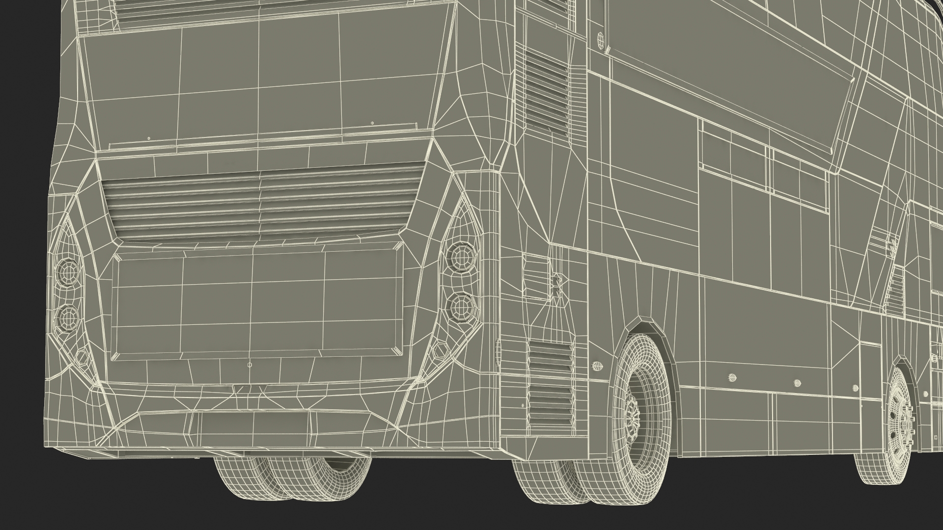 3D Electric Bus Alexander Dennis BYD 500 Simple Interior model