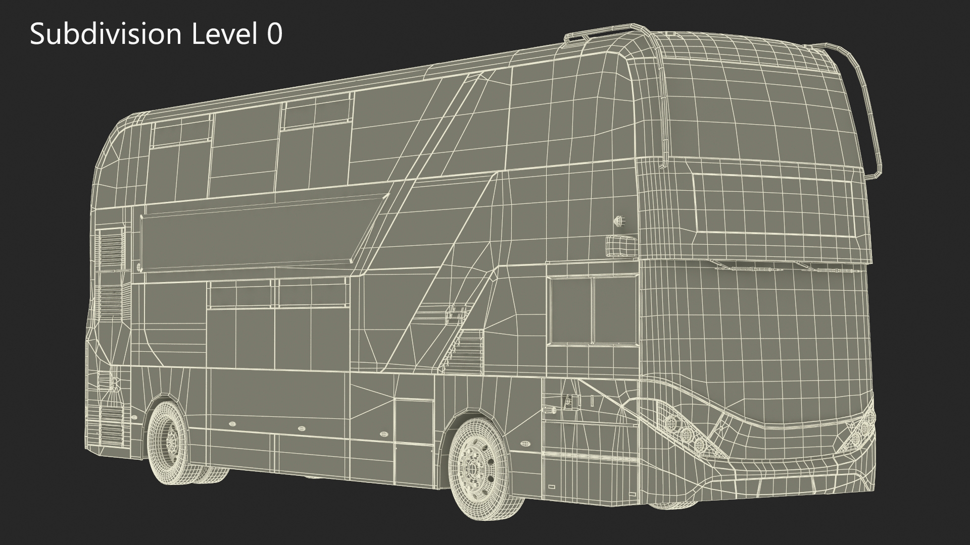 3D Electric Bus Alexander Dennis BYD 500 Simple Interior model