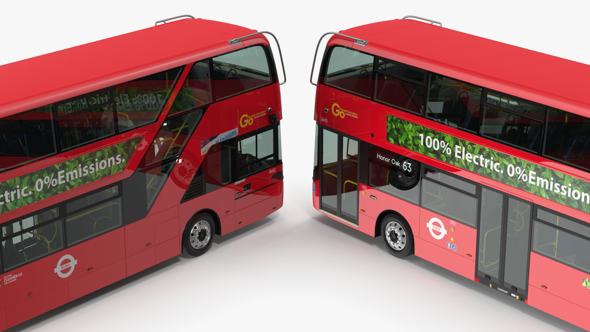 3D Electric Bus Alexander Dennis BYD 500 Simple Interior model