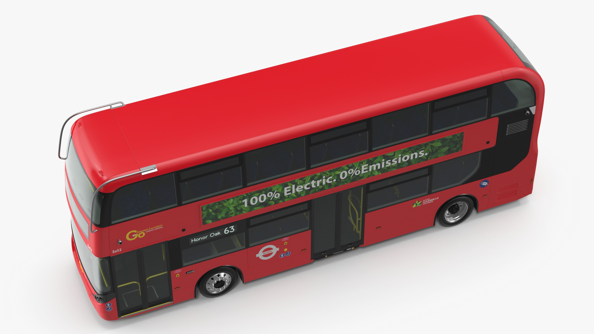 3D Electric Bus Alexander Dennis BYD 500 Simple Interior model