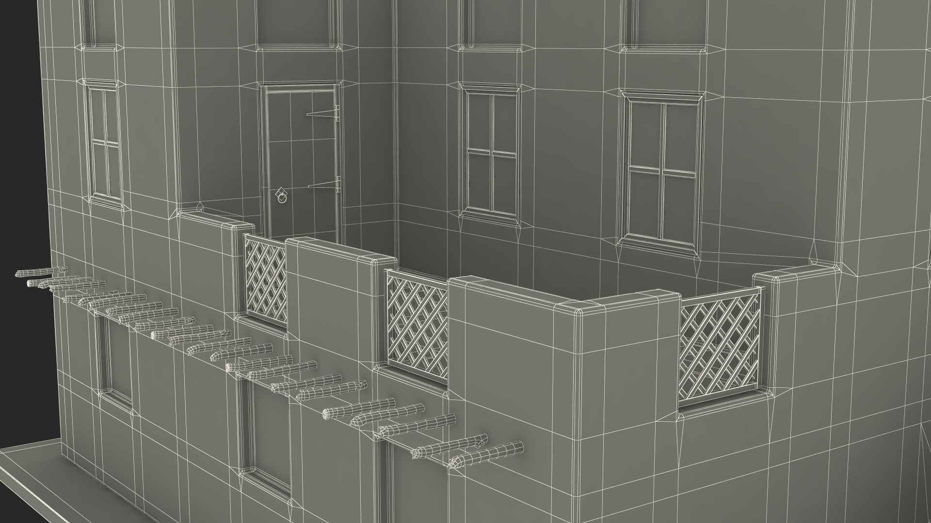 3D model Two Levels Arabian Style House