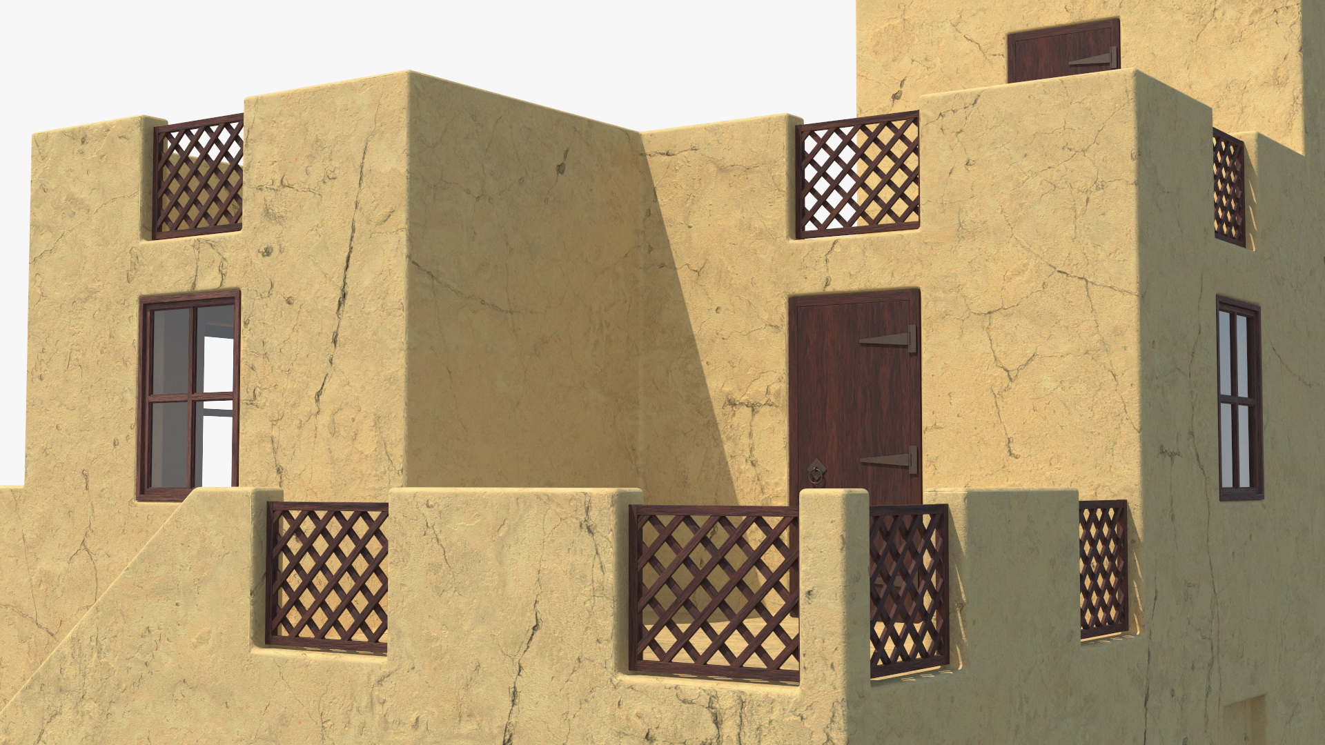 3D model Two Levels Arabian Style House