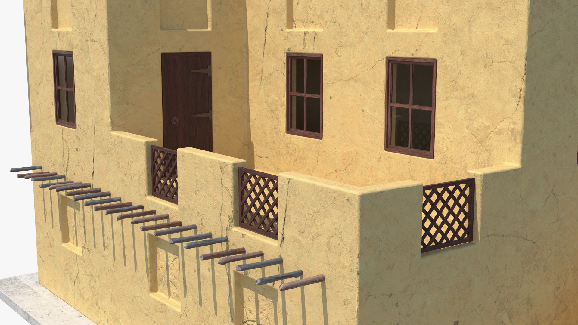 3D model Two Levels Arabian Style House