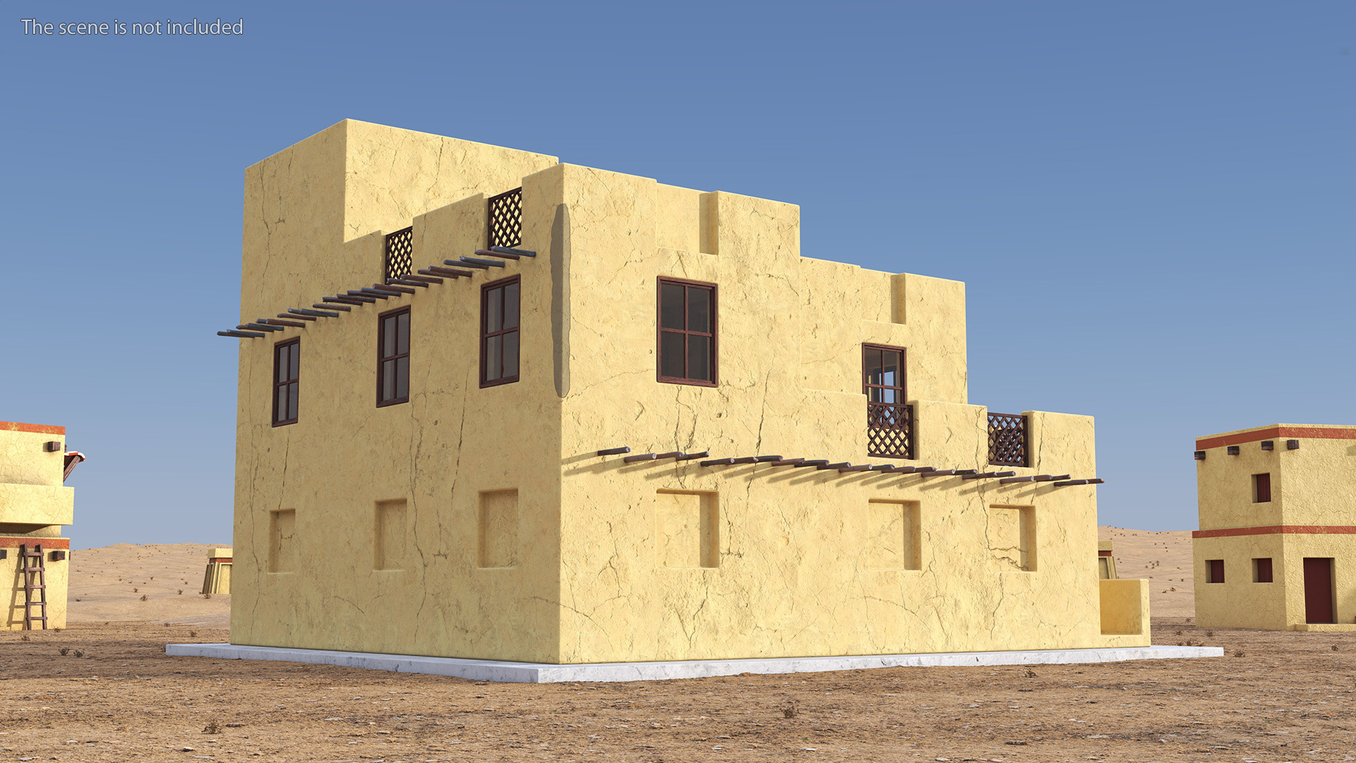 3D model Two Levels Arabian Style House
