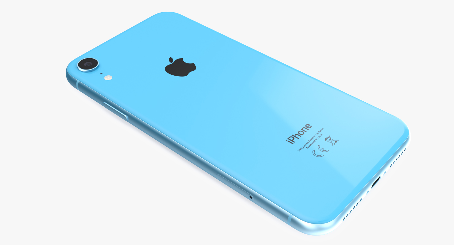 iPhone XR Blue 3D model