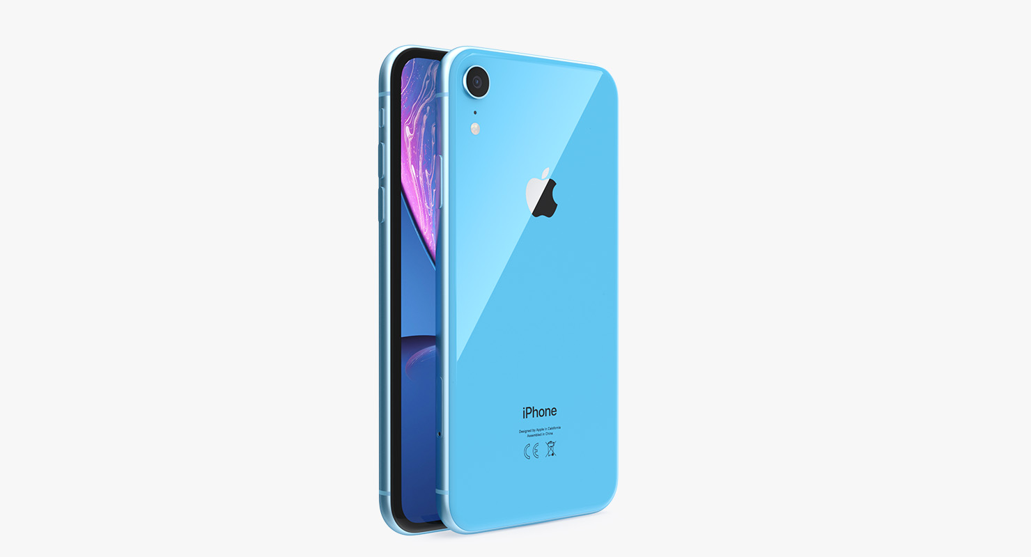 iPhone XR Blue 3D model