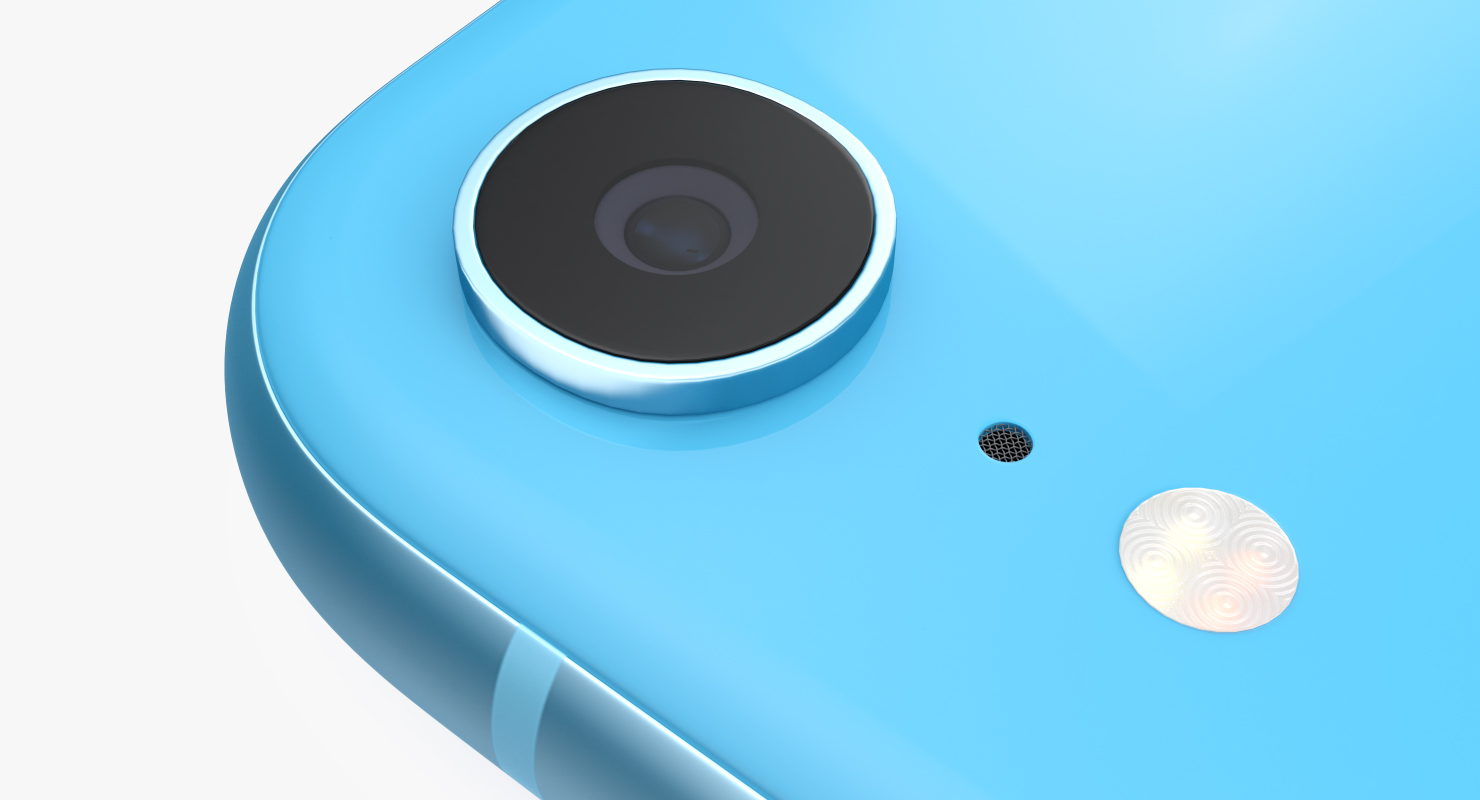 iPhone XR Blue 3D model