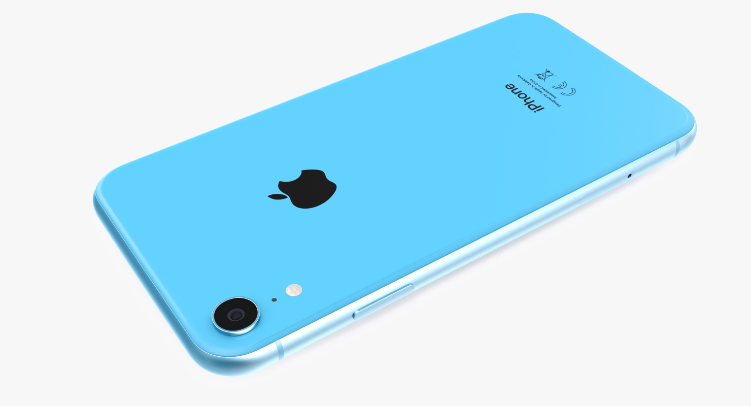 iPhone XR Blue 3D model