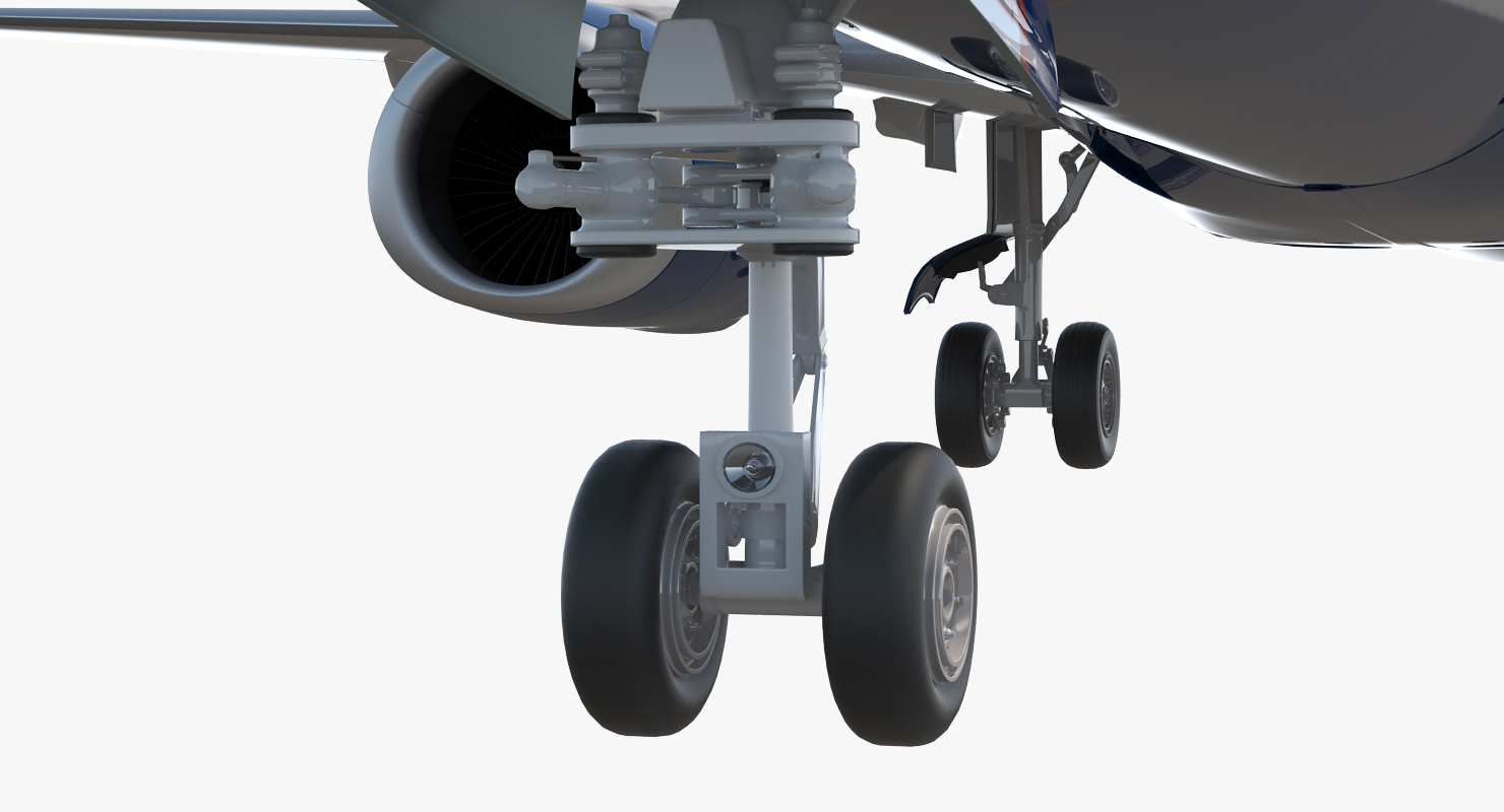 3D Boeing 737 900 with Interior Delta Air Lines Rigged