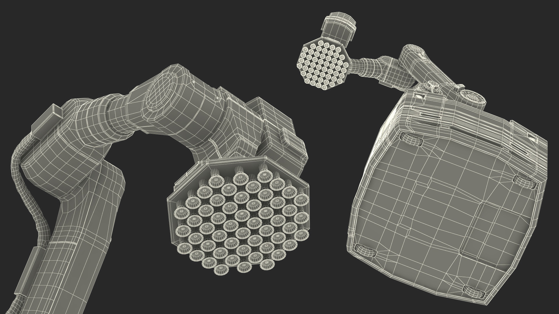 3D Warehouse Loader Robot Yellow Rigged