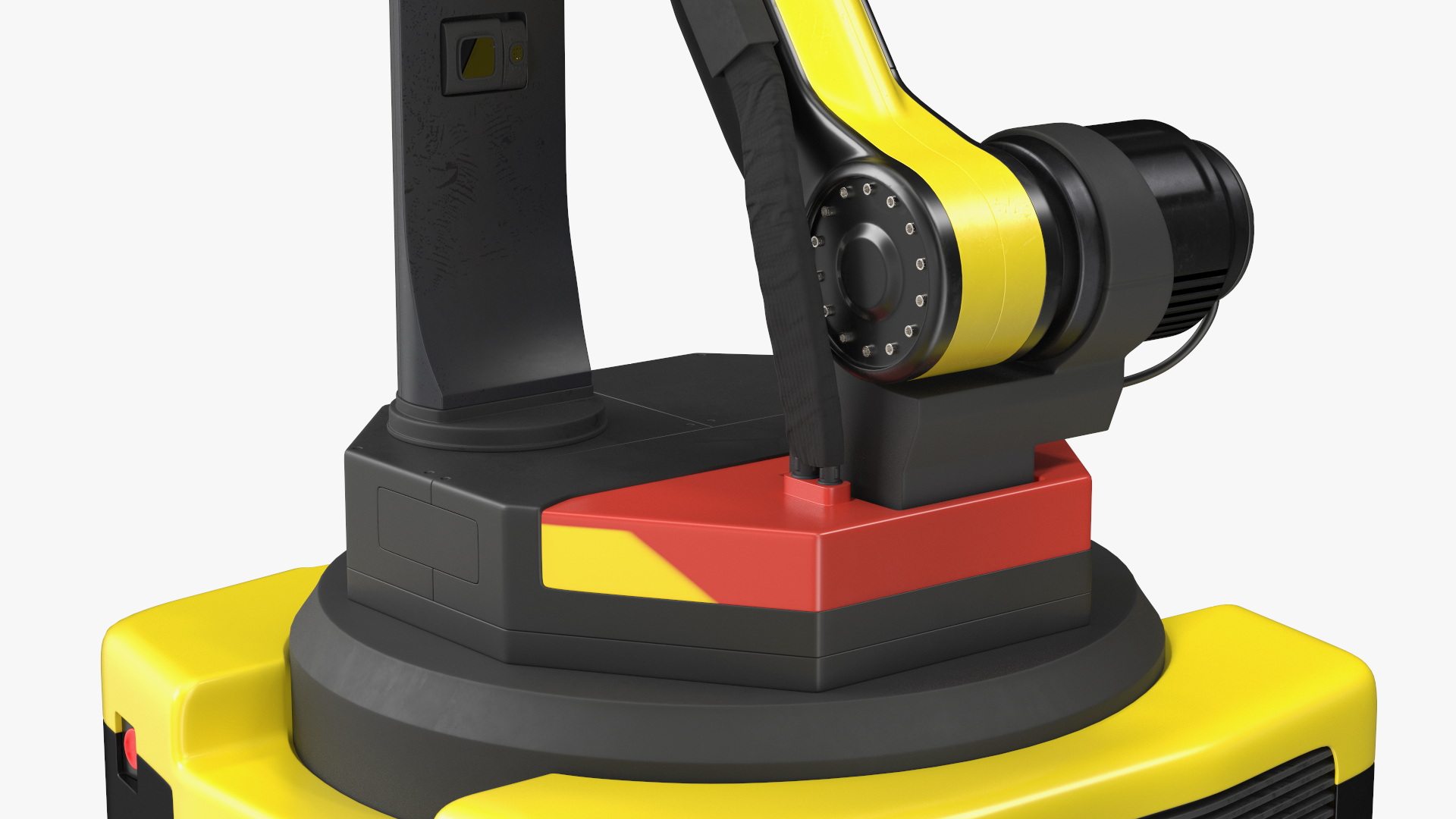 3D Warehouse Loader Robot Yellow Rigged