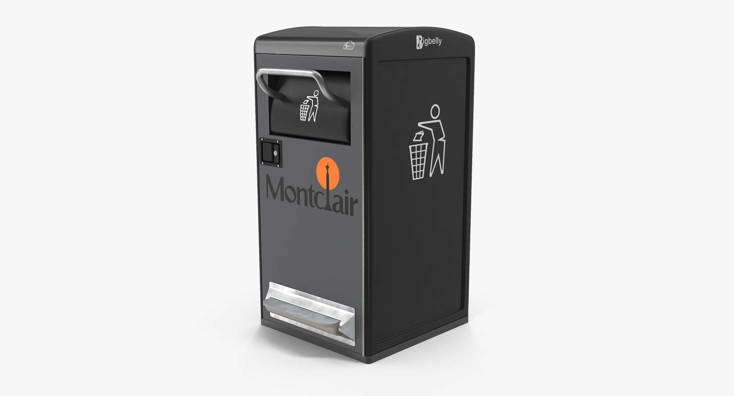 3D Montclair Embracing Solar Powered Trash Bin model
