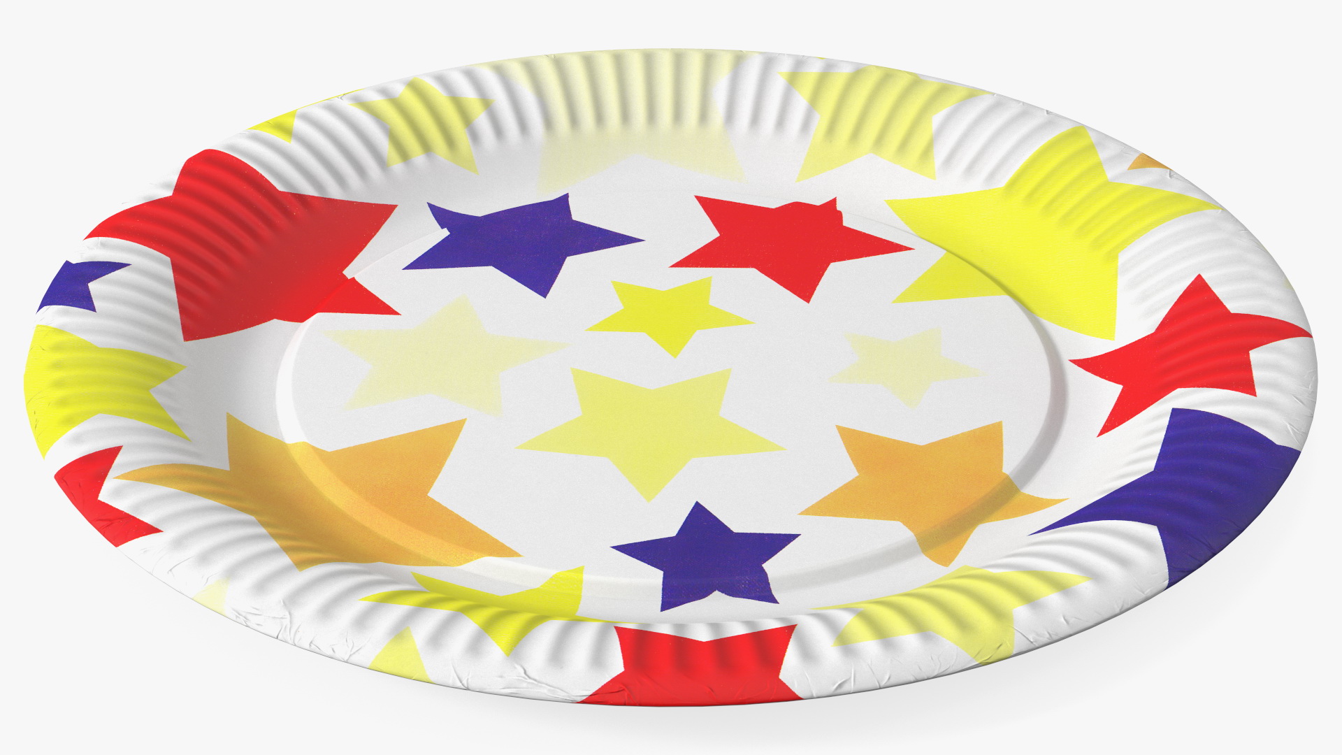 Stars Paper Plate 3D