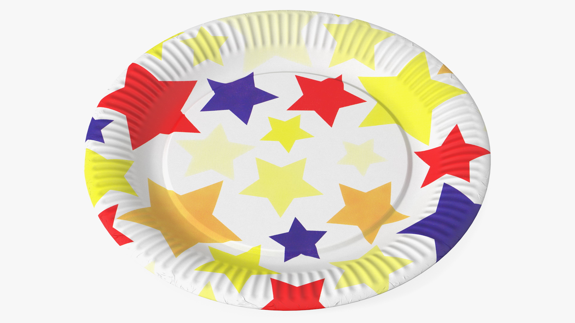 Stars Paper Plate 3D