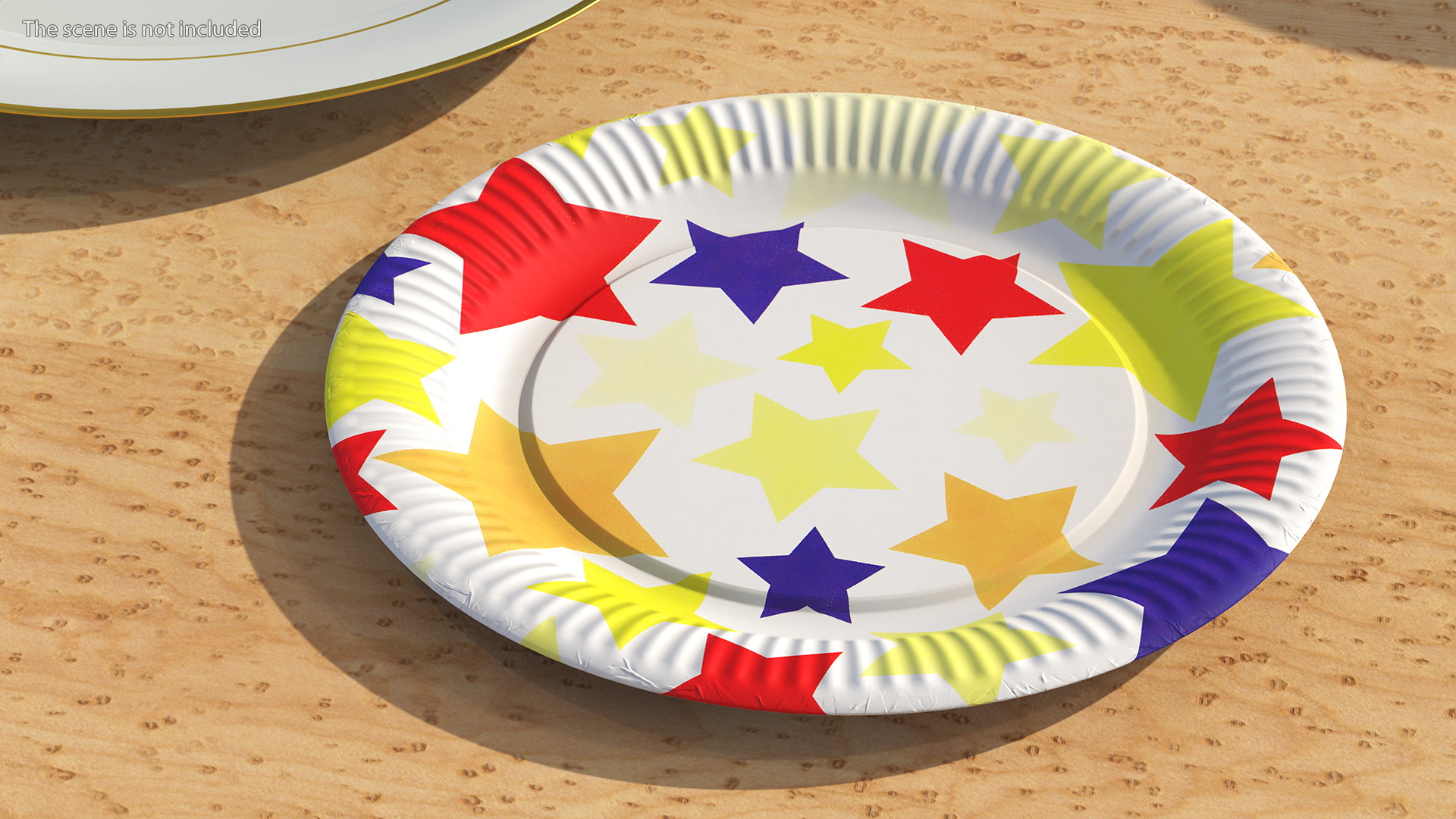 Stars Paper Plate 3D
