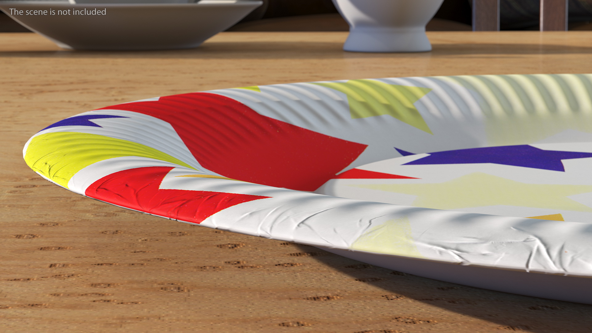 Stars Paper Plate 3D