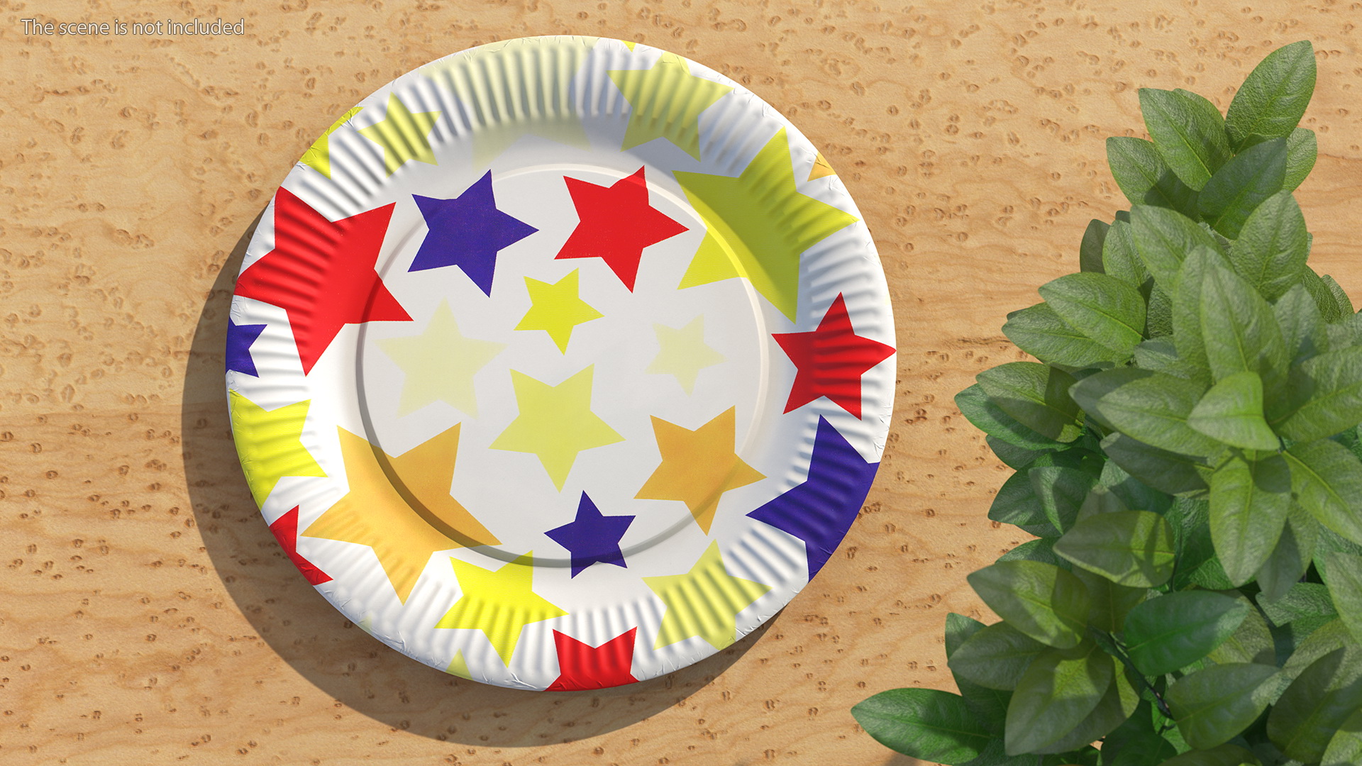Stars Paper Plate 3D