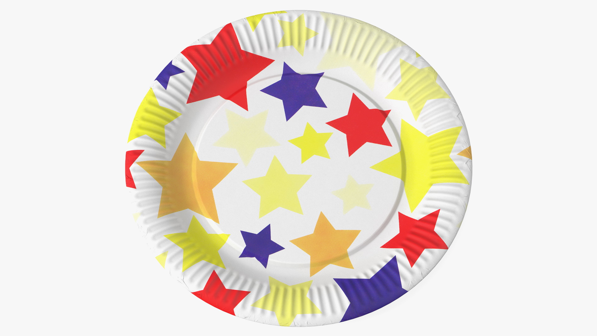 Stars Paper Plate 3D