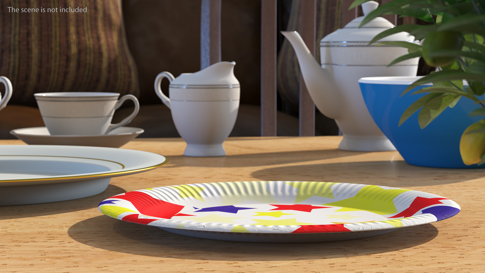 Stars Paper Plate 3D