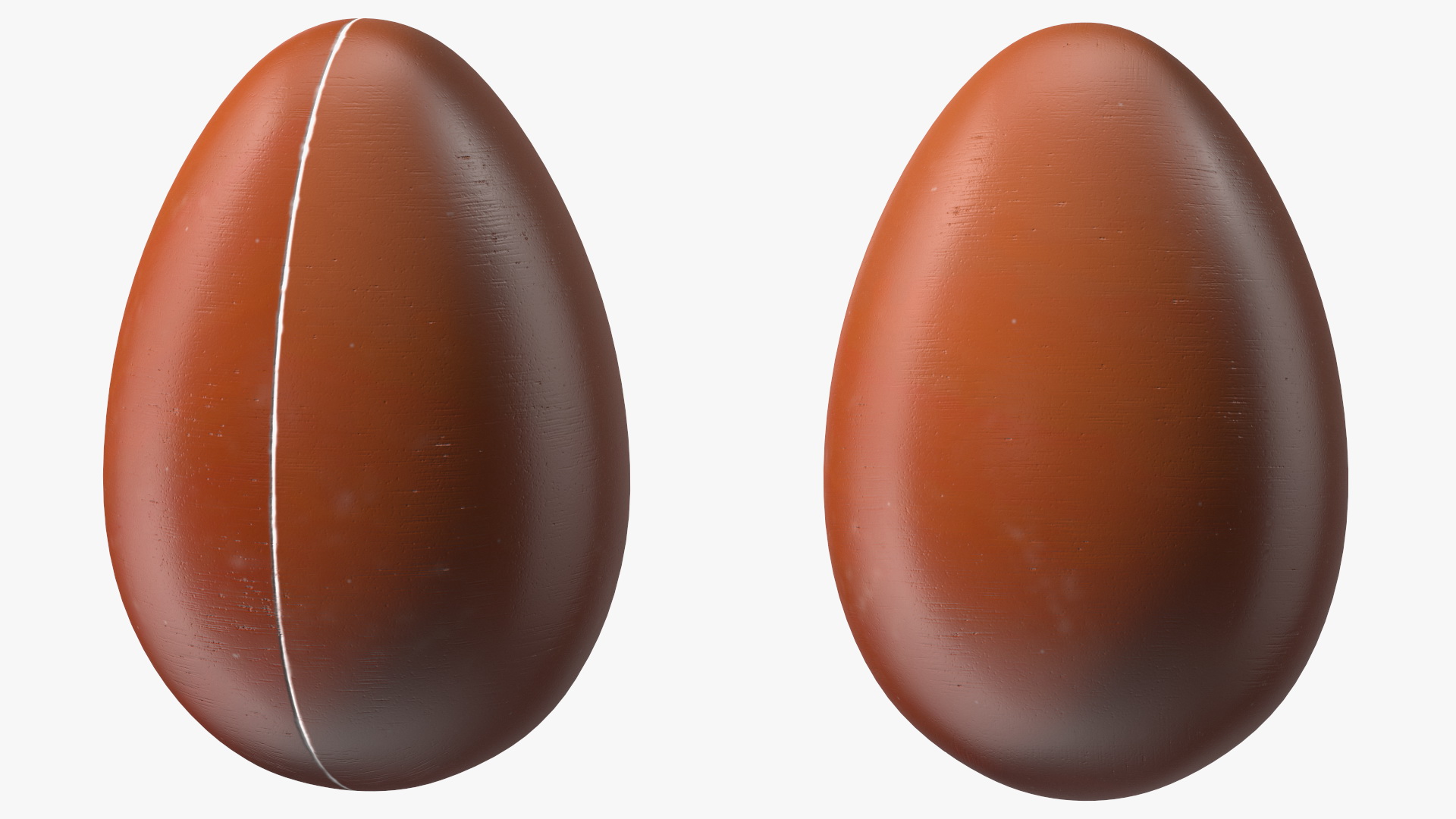 3D Milk Chocolate Egg model