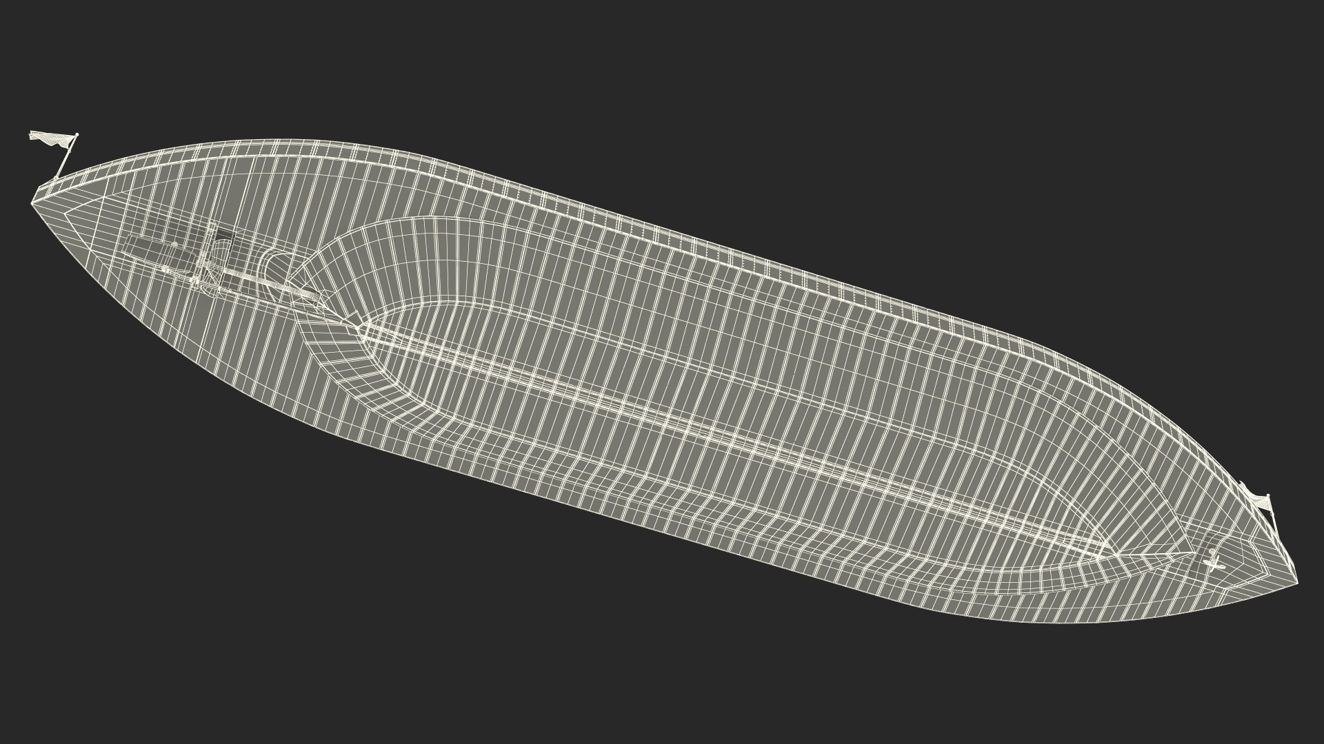 USS Monitor Old Rigged 3D