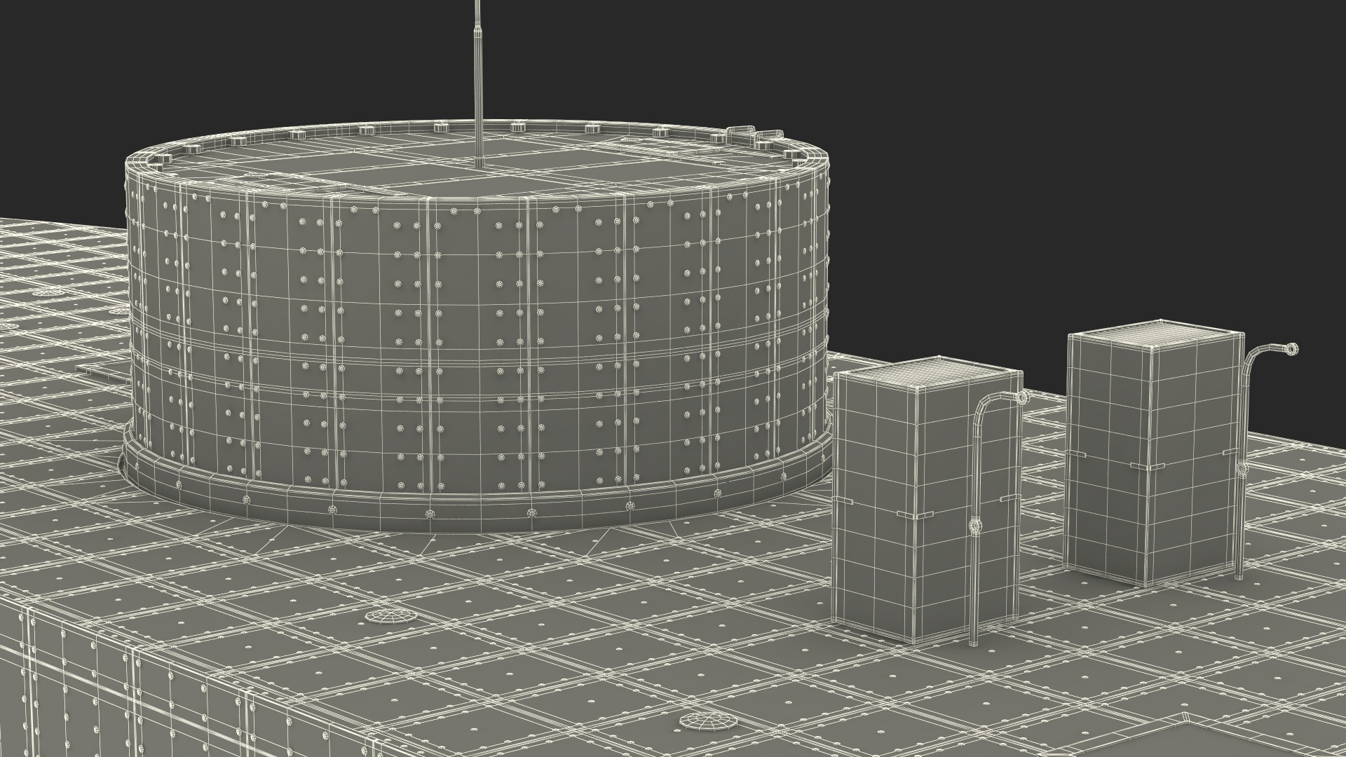 USS Monitor Old Rigged 3D