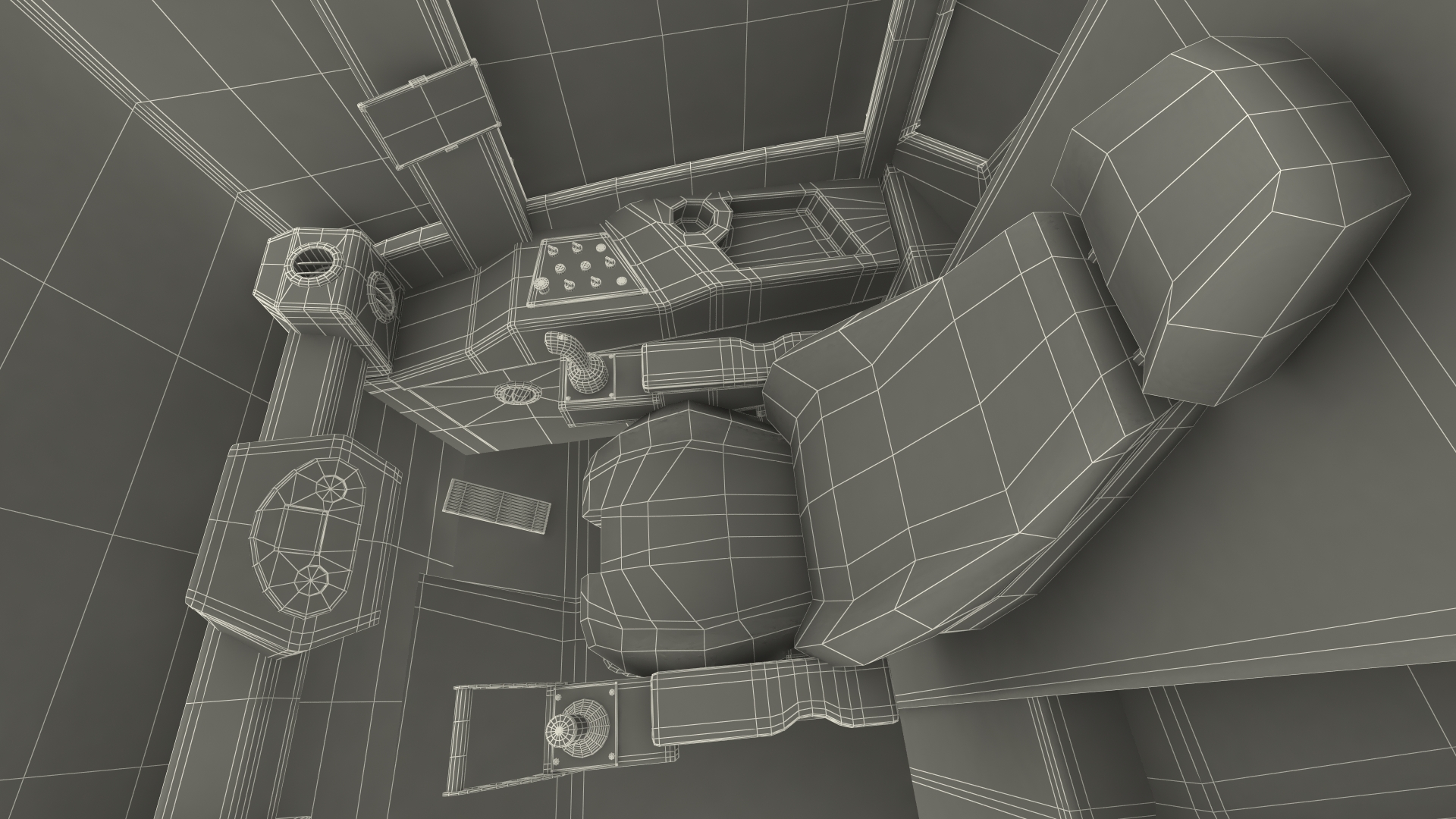 Landfill Waste Compactor Dusty Rigged 3D
