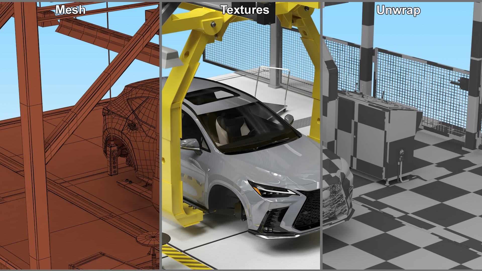 3D model Automatic Lexus Body Line