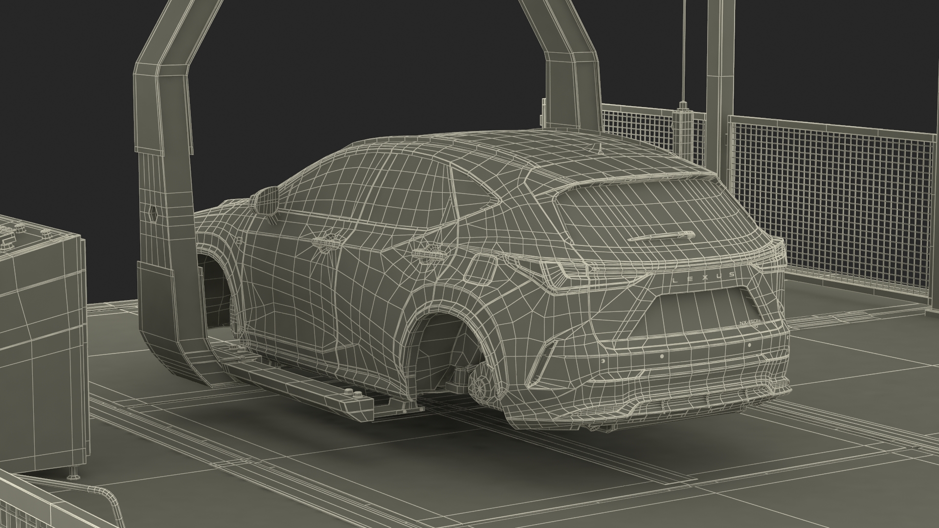 3D model Automatic Lexus Body Line