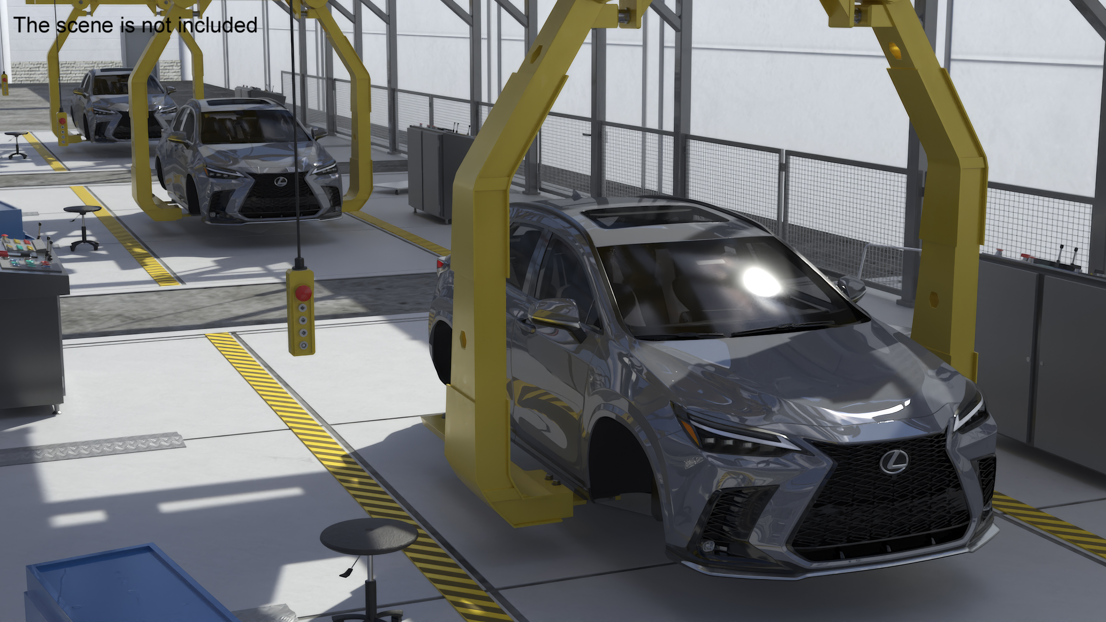 3D model Automatic Lexus Body Line