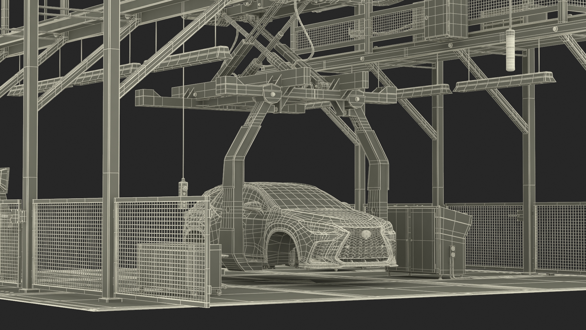 3D model Automatic Lexus Body Line