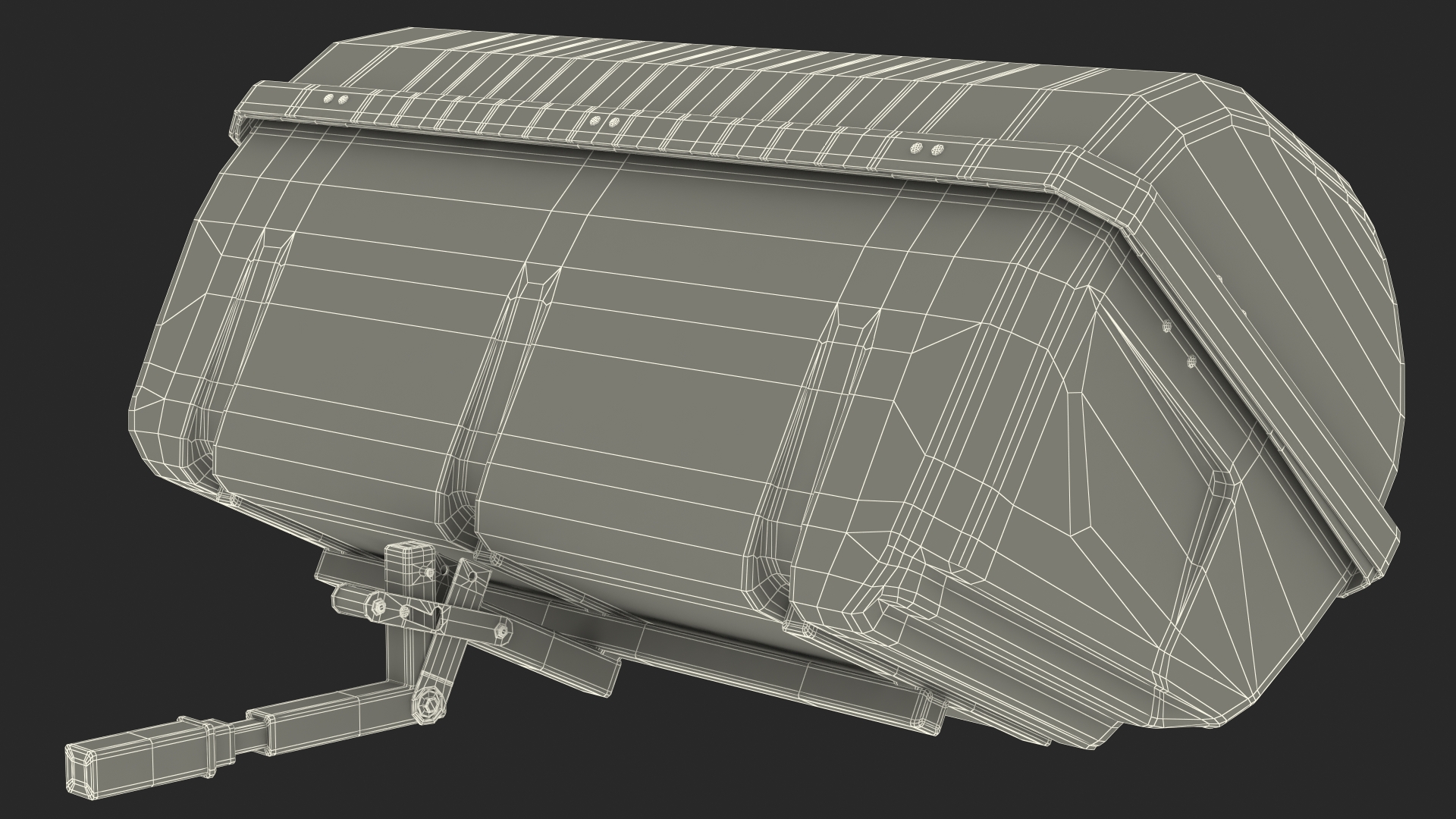 Thule Transporter Combi Cargo Carrier Rigged 3D model