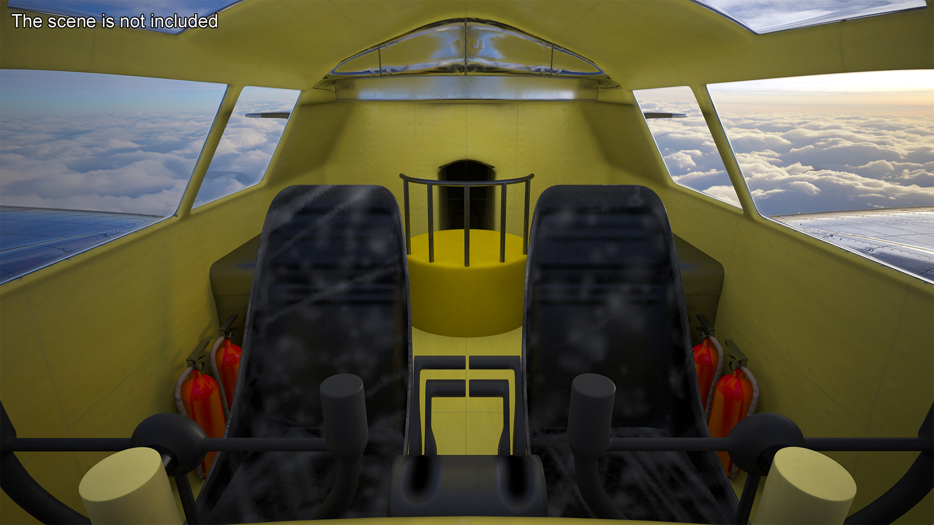 3D Boeing B-17 Propeller Aircraft Bomber Rigged for Cinema 4D model