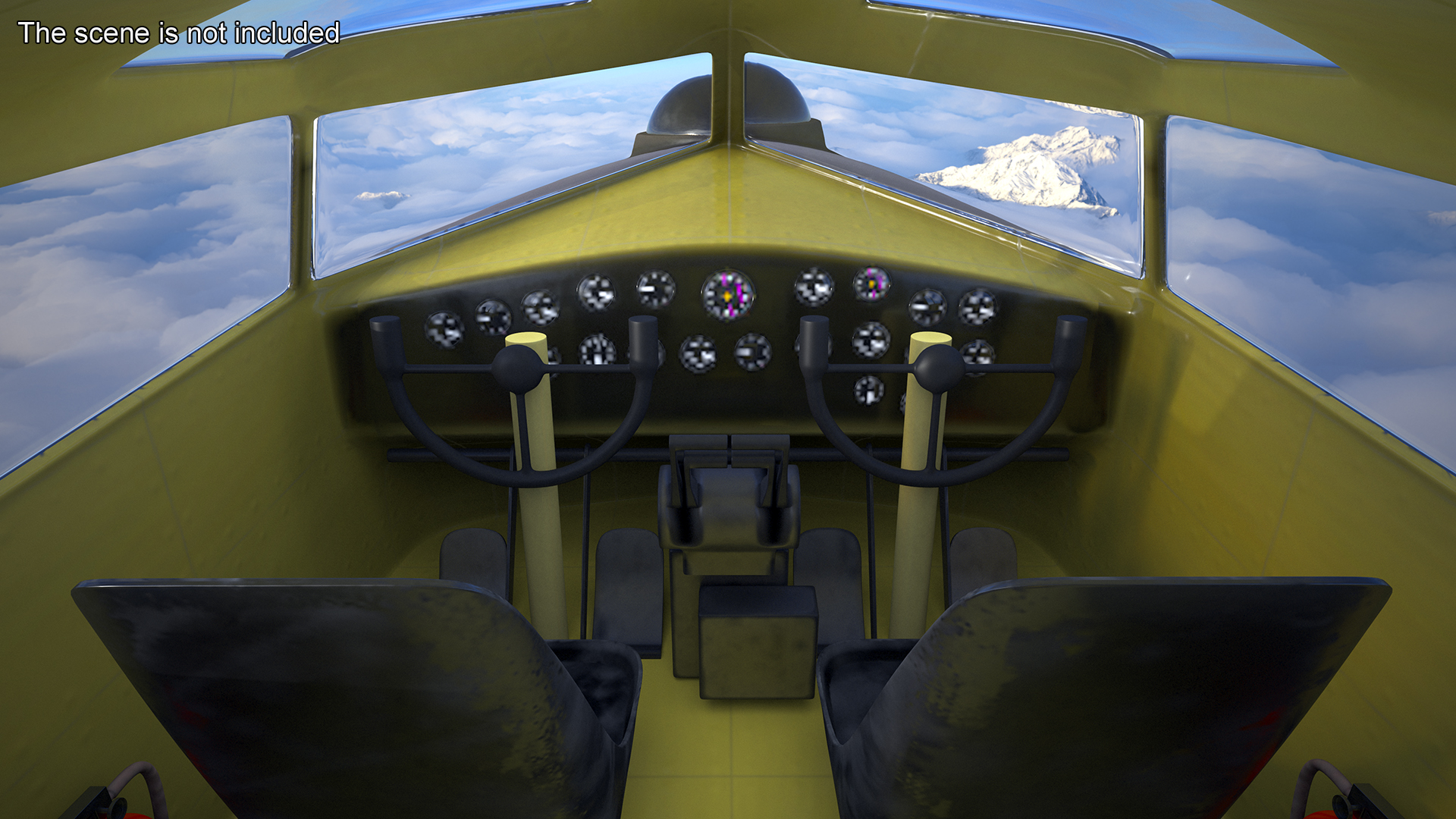 3D Boeing B-17 Propeller Aircraft Bomber Rigged for Cinema 4D model