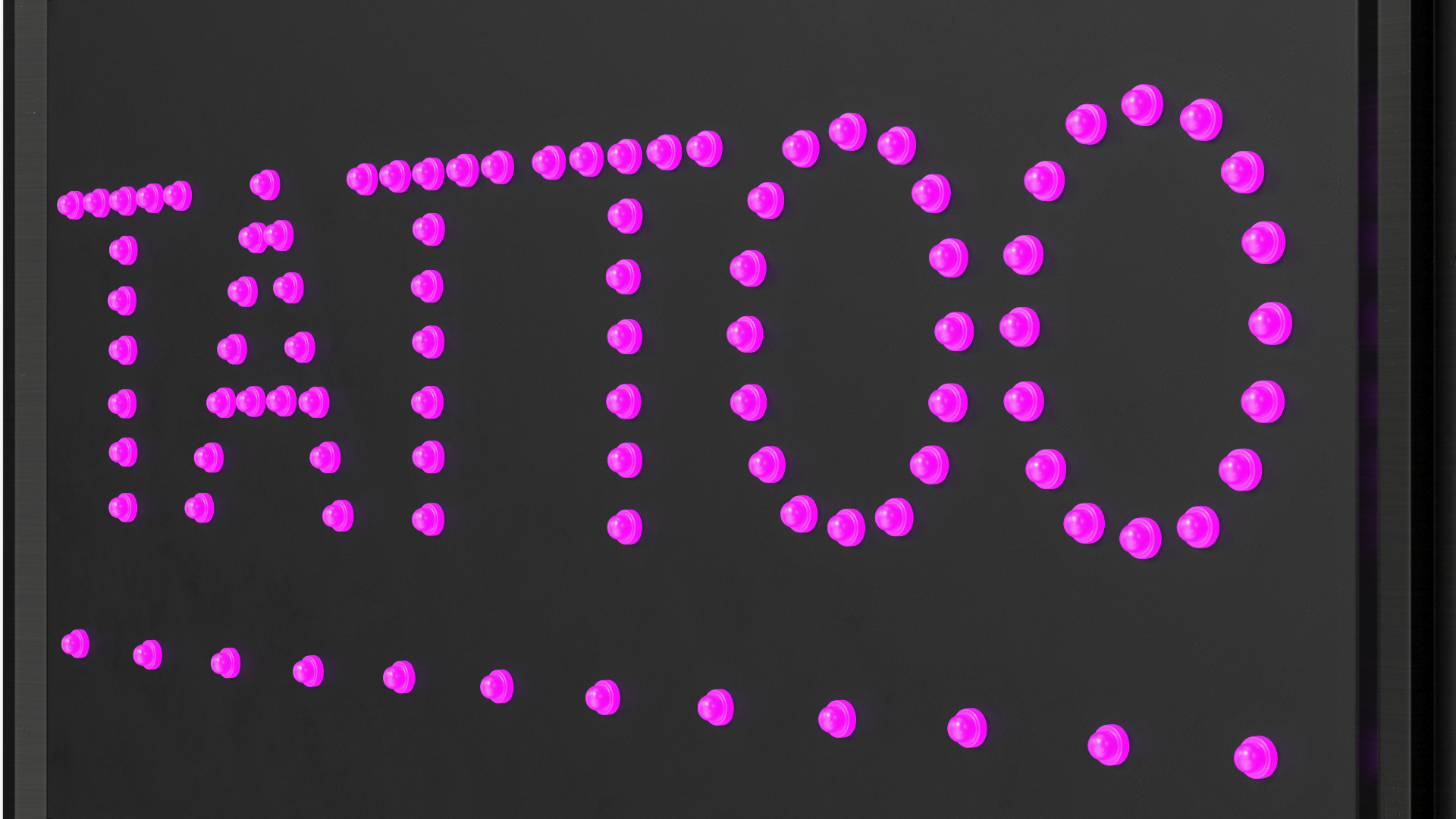 Tattoo Purple LED Neon Light Sign for Business ON 3D model