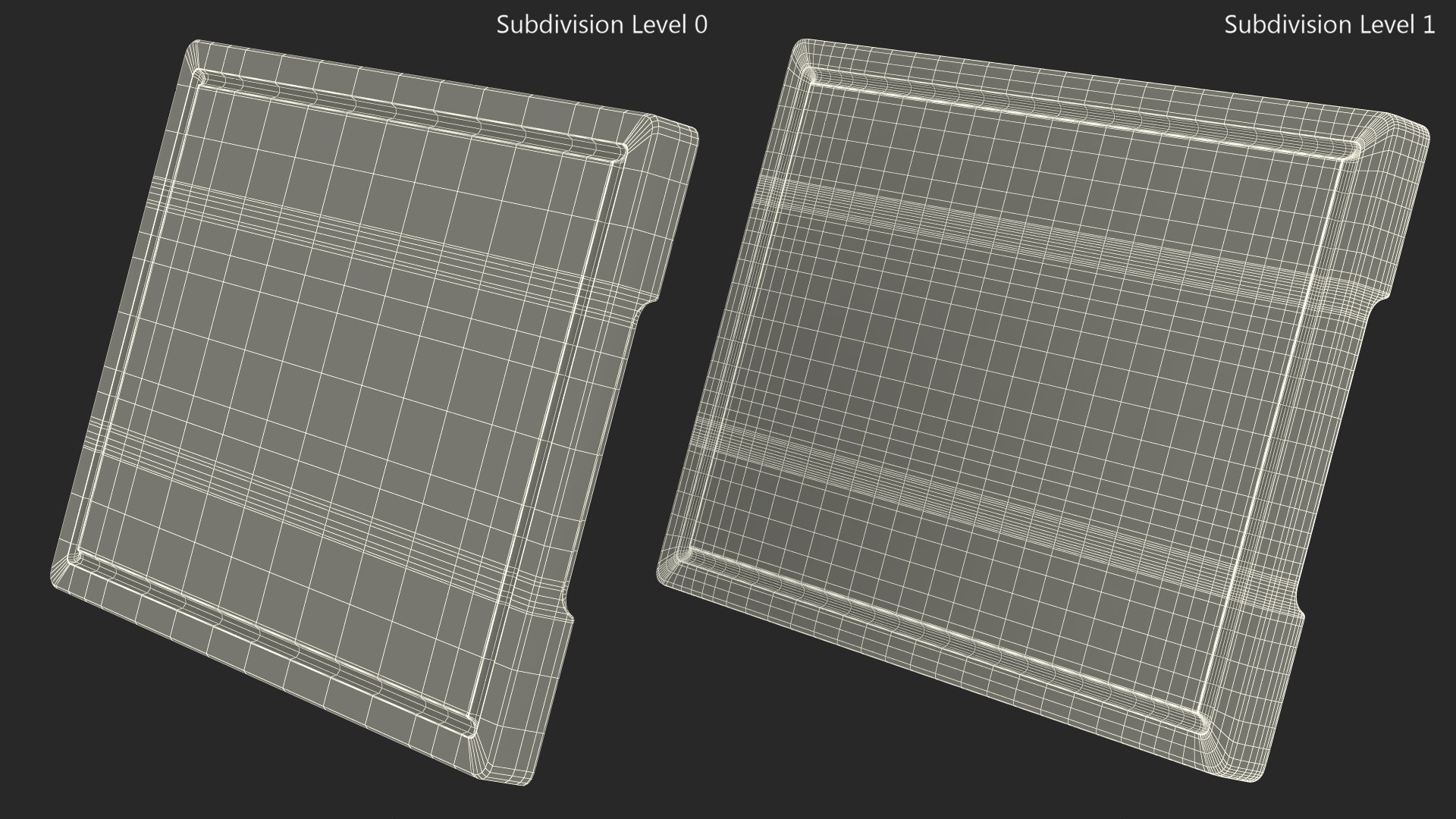 3D Cutting Board Dark Bamboo Large